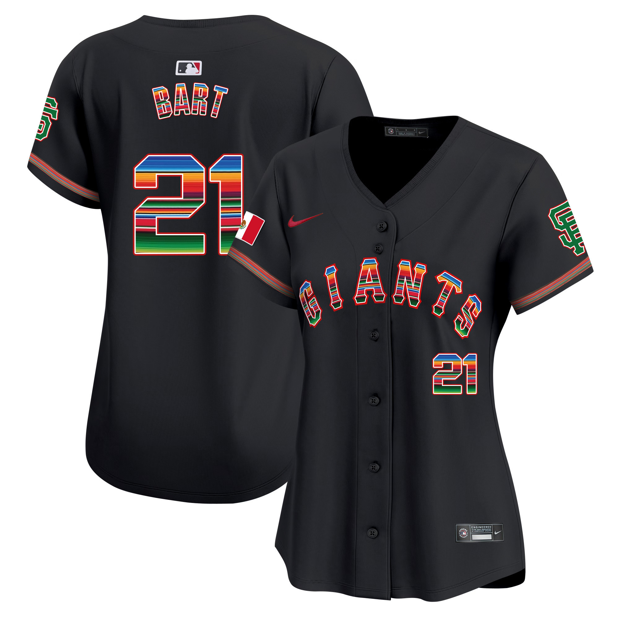 Women's San Francisco Giants Mexico Vapor Premier Limited Jersey - All Stitched