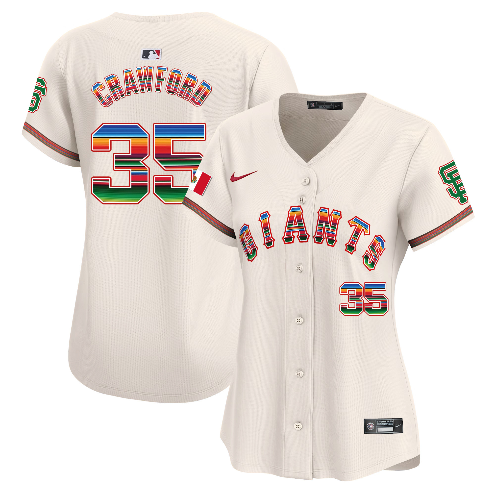 Women's San Francisco Giants Mexico Vapor Premier Limited Jersey - All Stitched