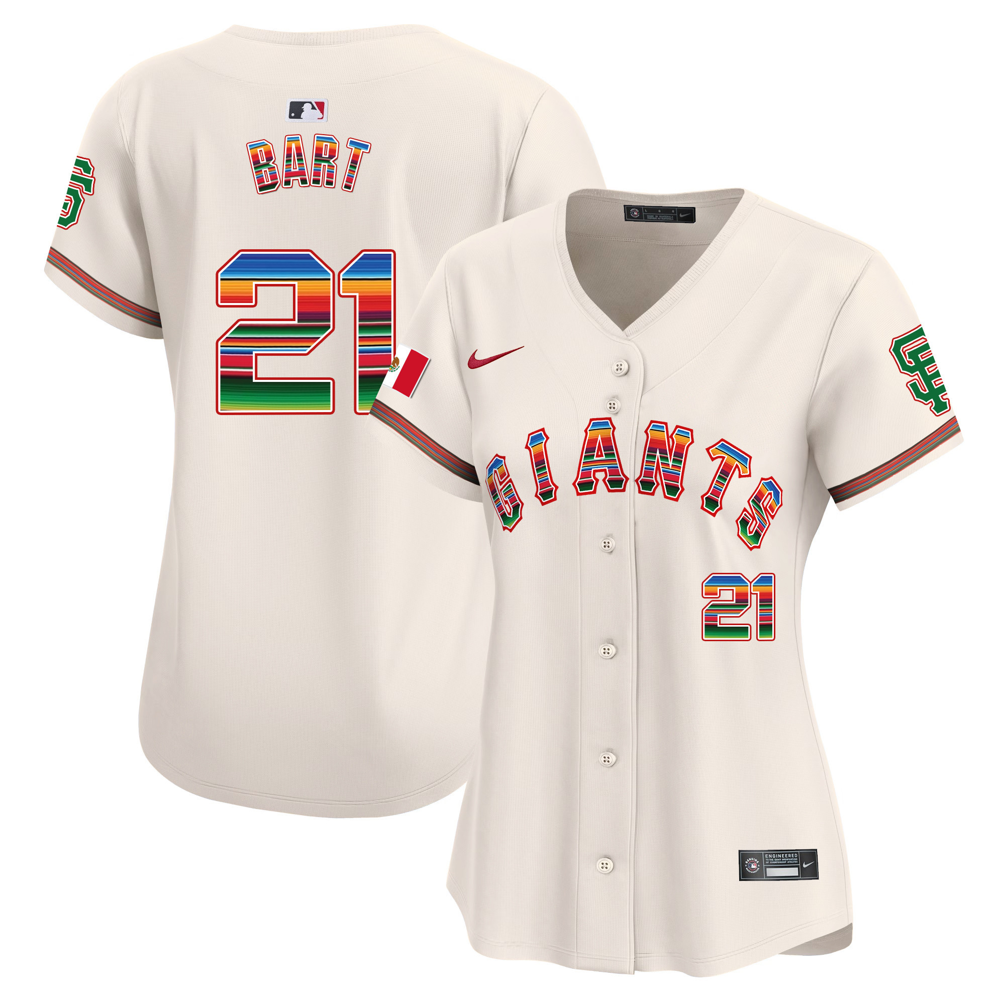 Women's San Francisco Giants Mexico Vapor Premier Limited Jersey - All Stitched