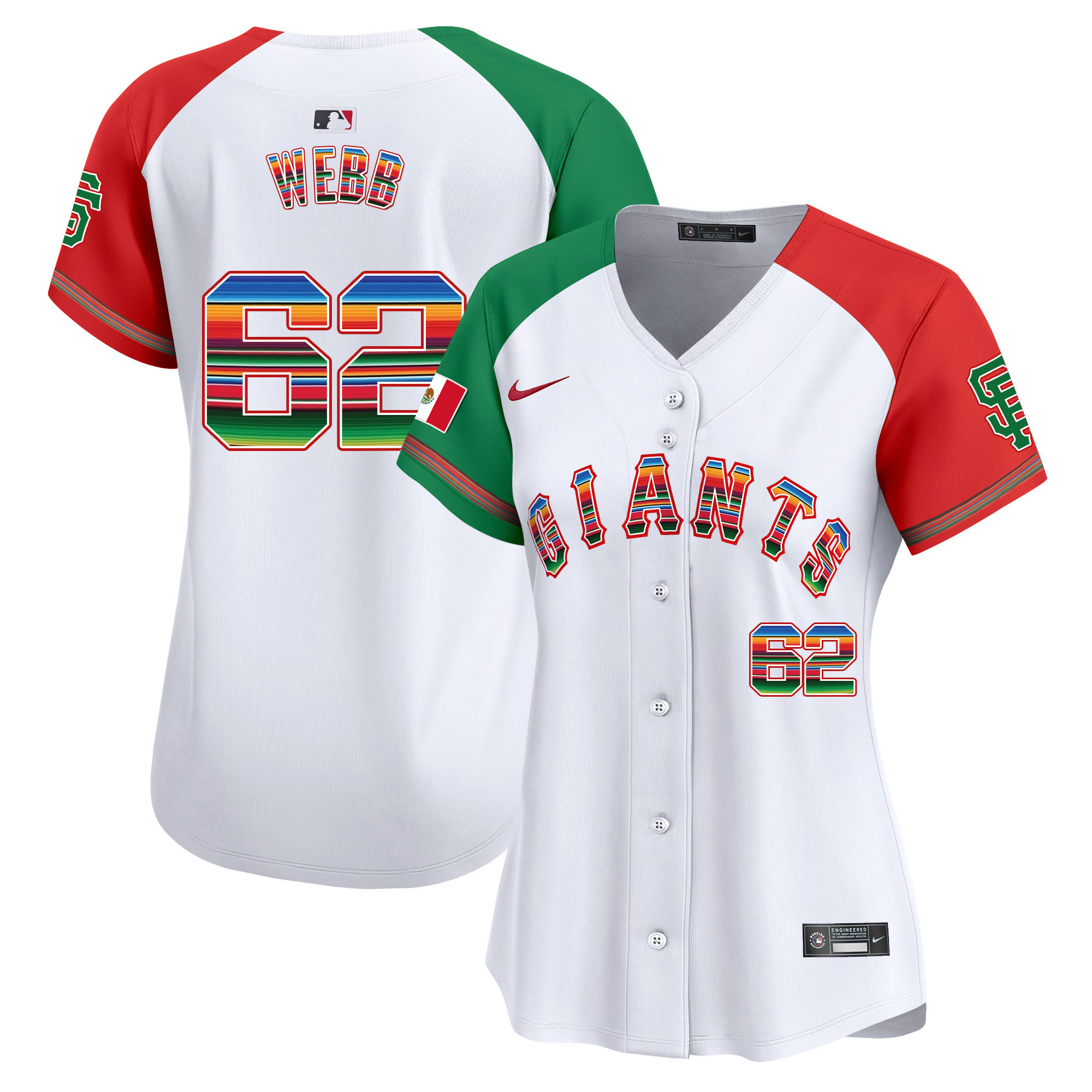 Women's San Francisco Giants Mexico Vapor Premier Limited Jersey - All Stitched