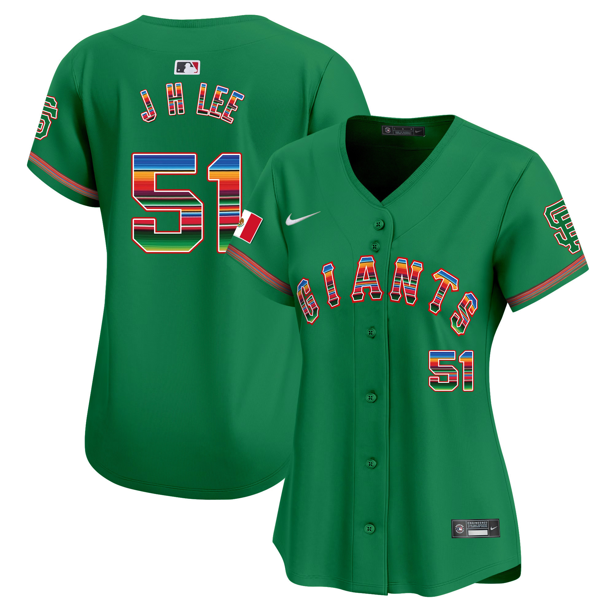 Women's San Francisco Giants Mexico Vapor Premier Limited Jersey - All Stitched