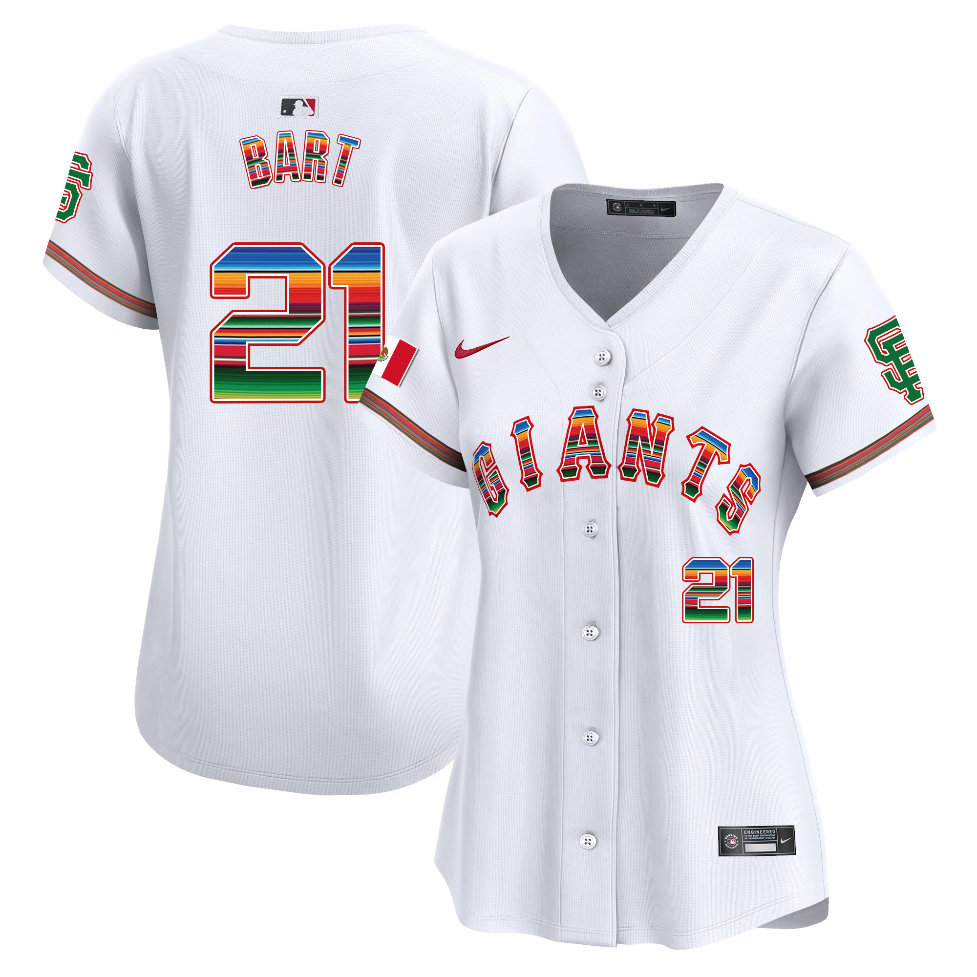 Women's San Francisco Giants Mexico Vapor Premier Limited Jersey - All Stitched