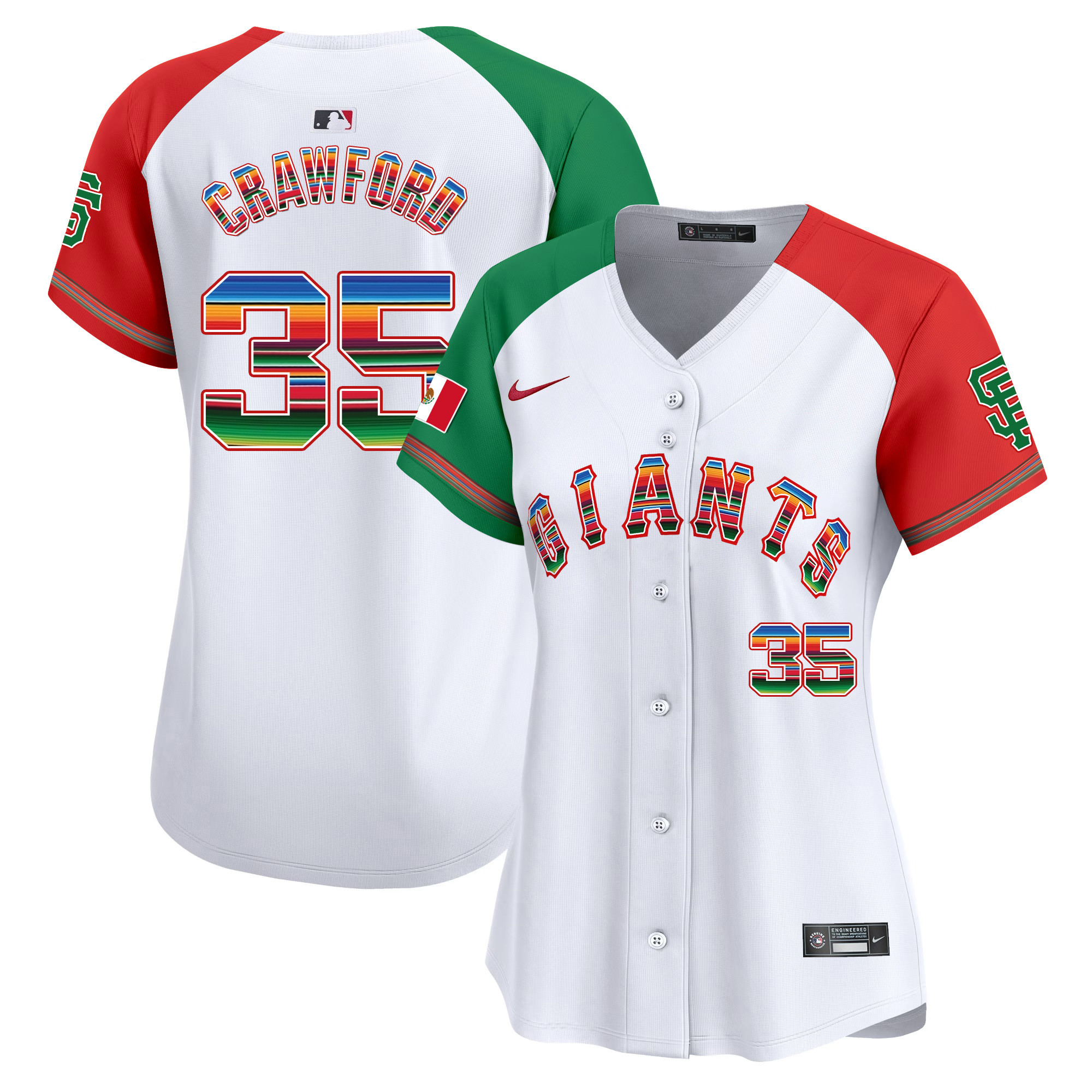Women's San Francisco Giants Mexico Vapor Premier Limited Jersey - All Stitched