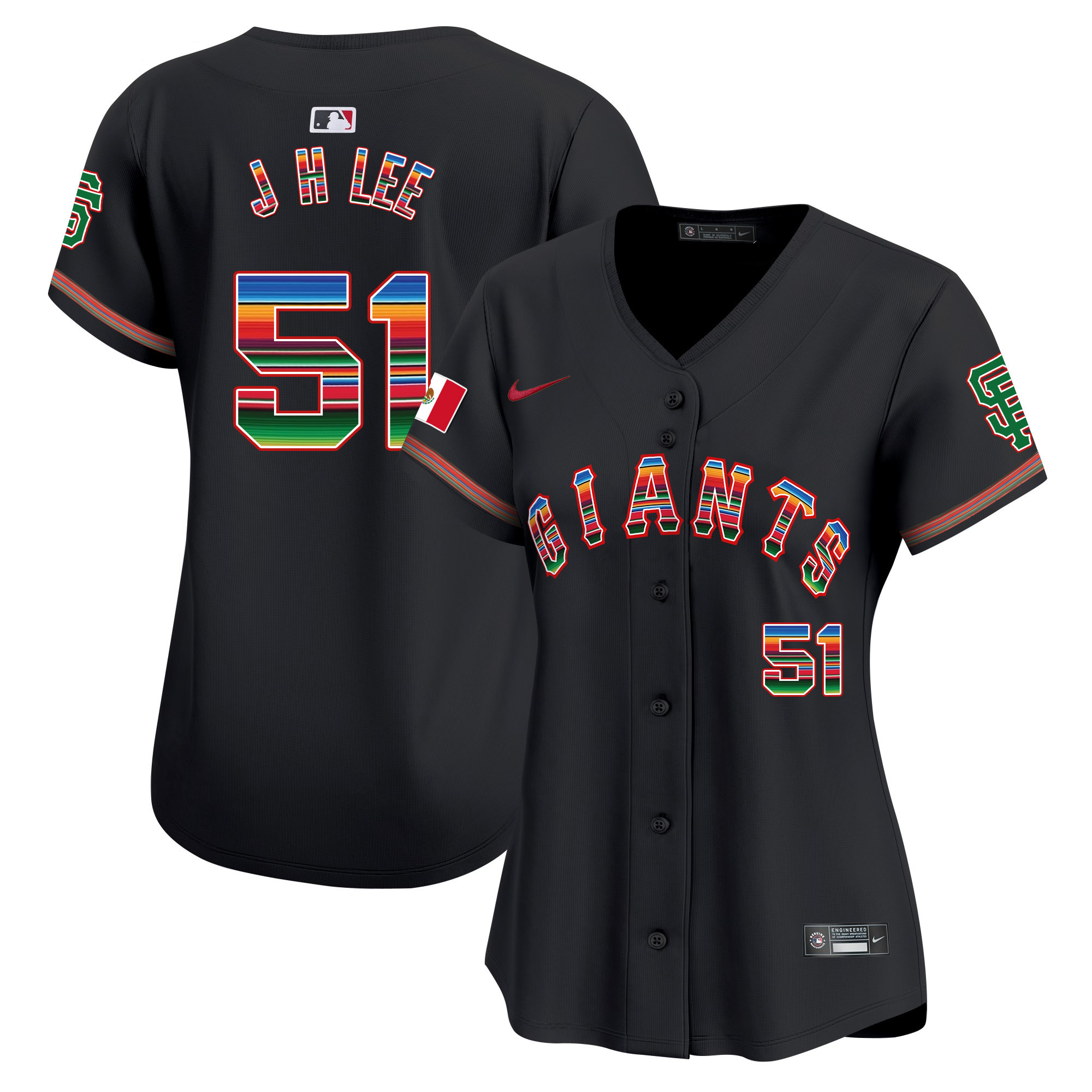 Women's San Francisco Giants Mexico Vapor Premier Limited Jersey - All Stitched