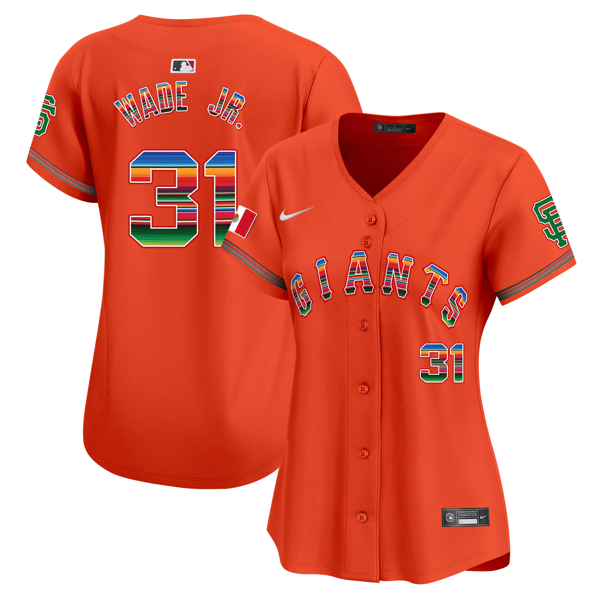 Women's San Francisco Giants Mexico Vapor Premier Limited Jersey - All Stitched