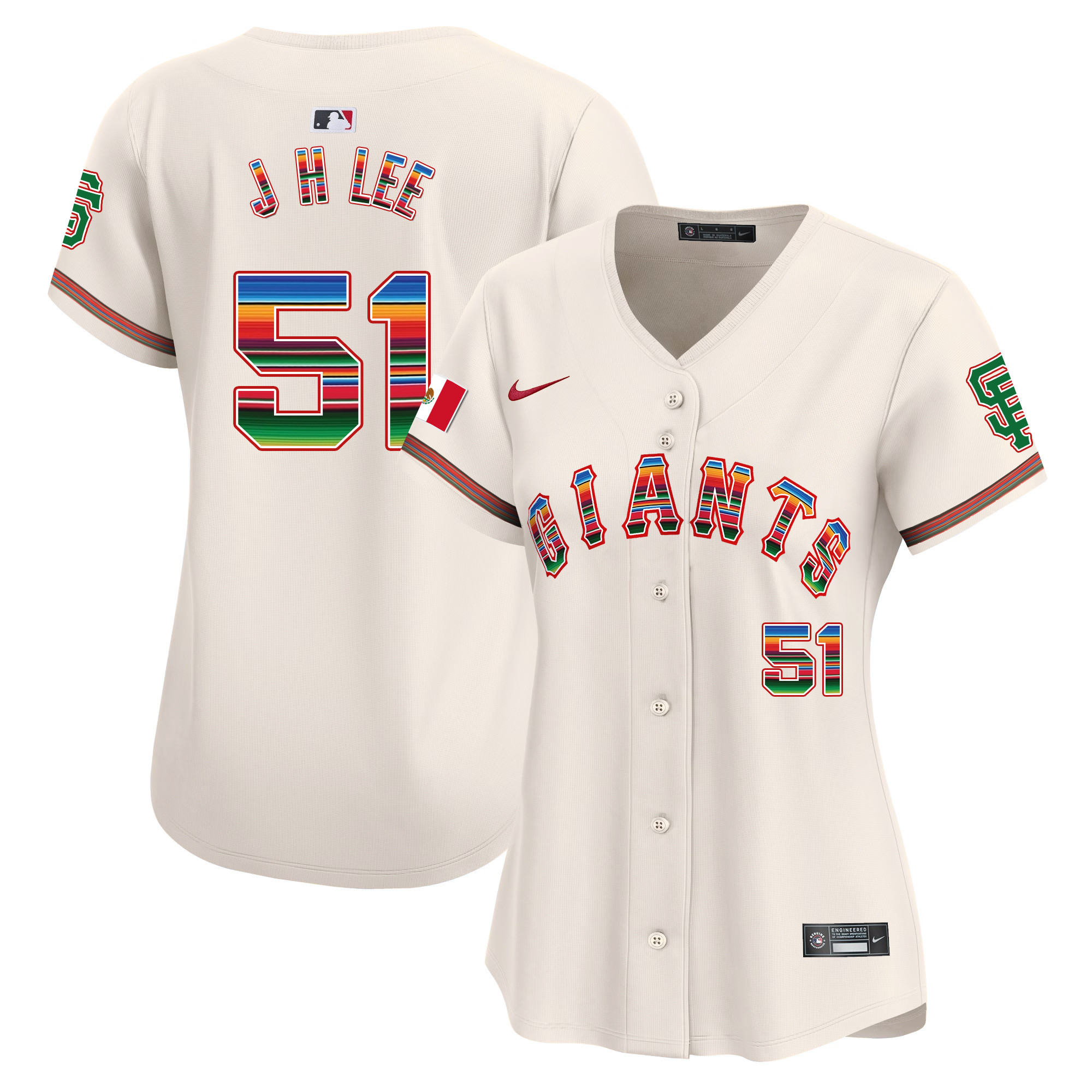 Women's San Francisco Giants Mexico Vapor Premier Limited Jersey - All Stitched