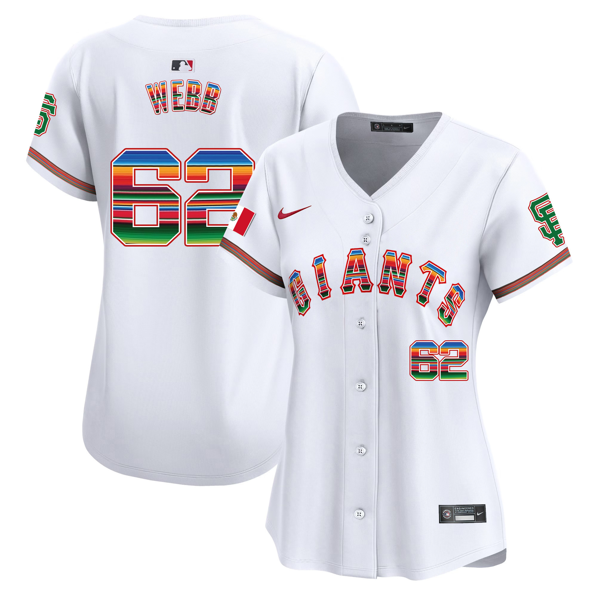Women's San Francisco Giants Mexico Vapor Premier Limited Jersey - All Stitched