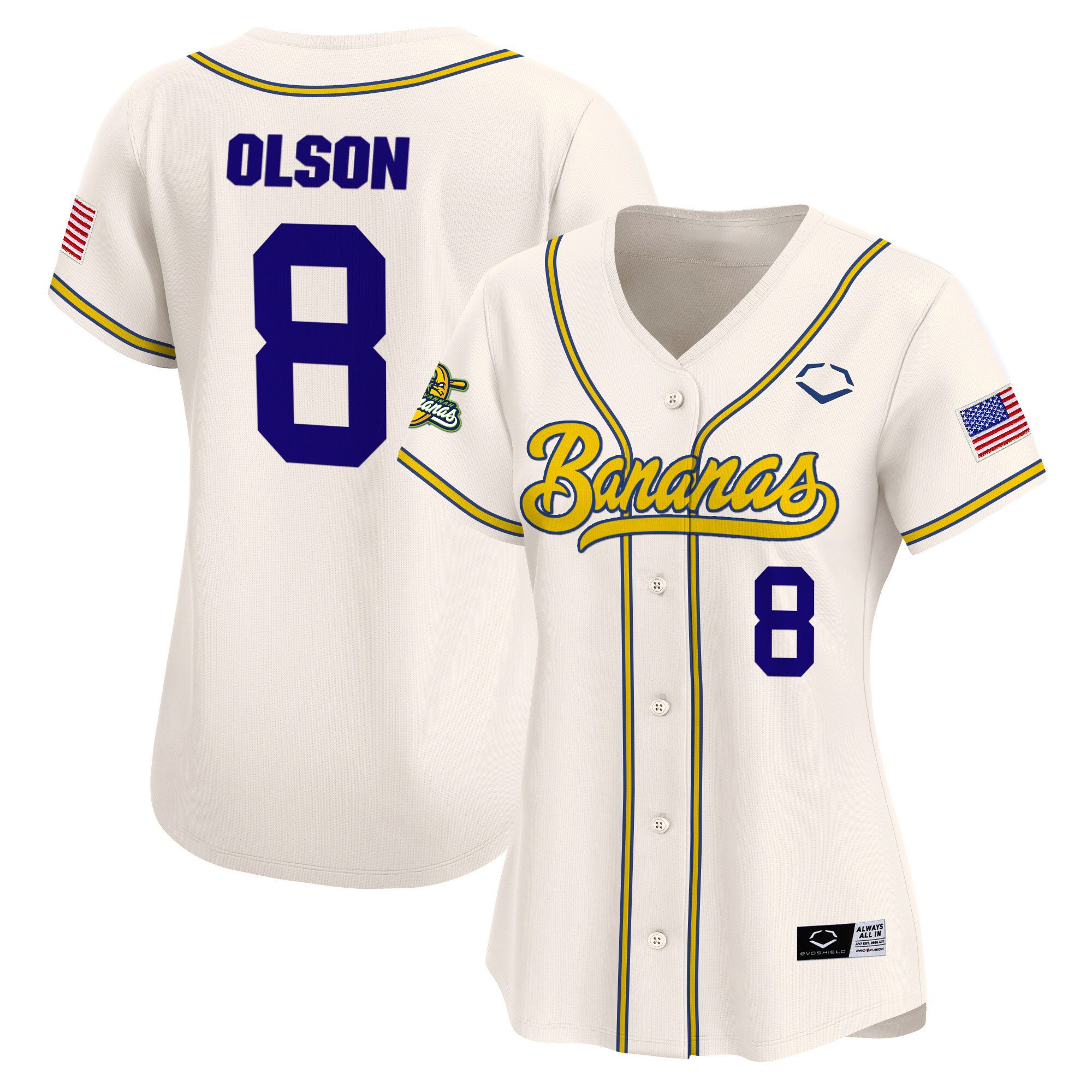 Women's Savannah Bananas Vapor Premier Limited Jersey - All stitched