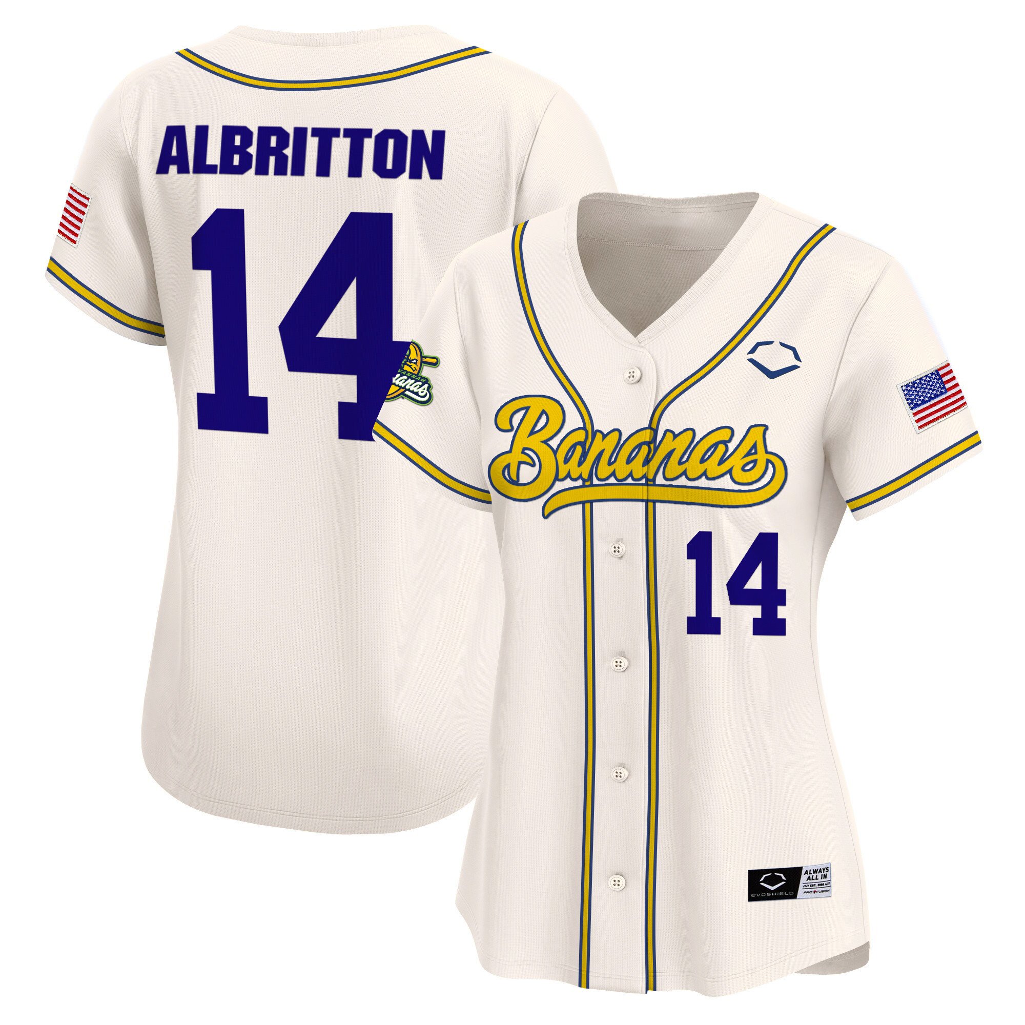 Women's Savannah Bananas Vapor Premier Limited Jersey - All stitched