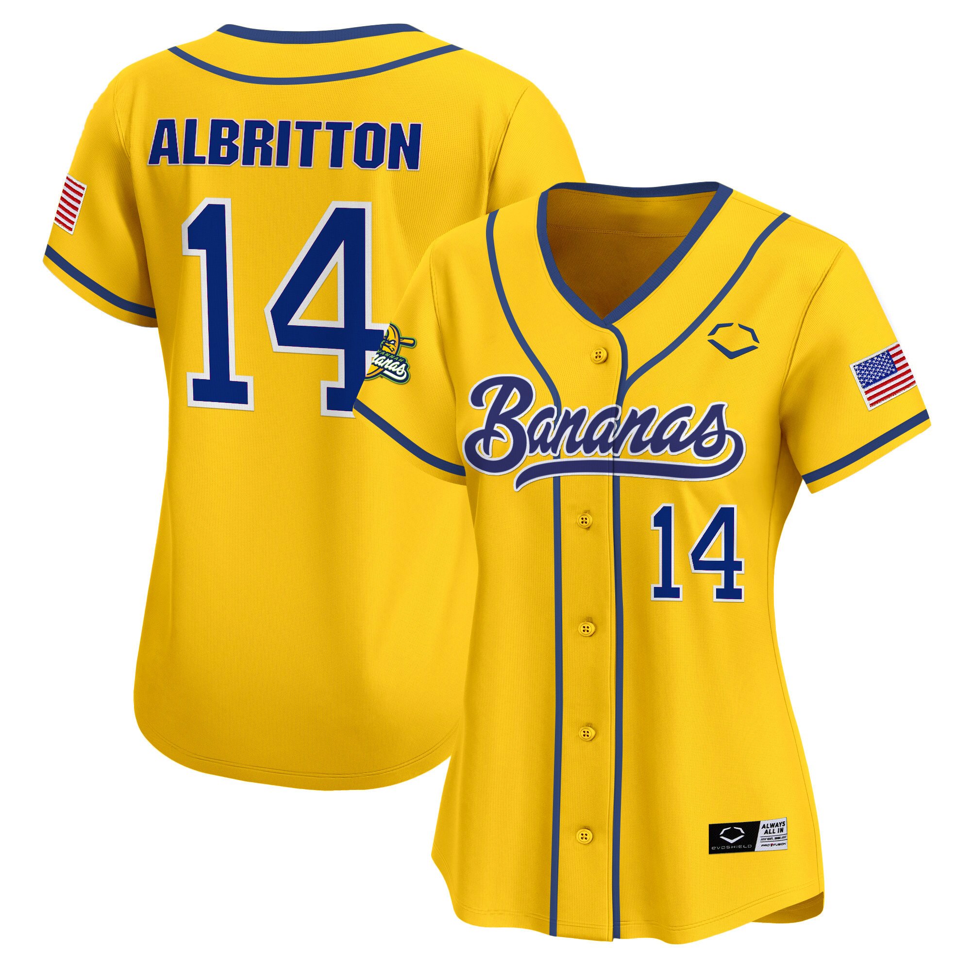 Women's Savannah Bananas Vapor Premier Limited Jersey - All stitched