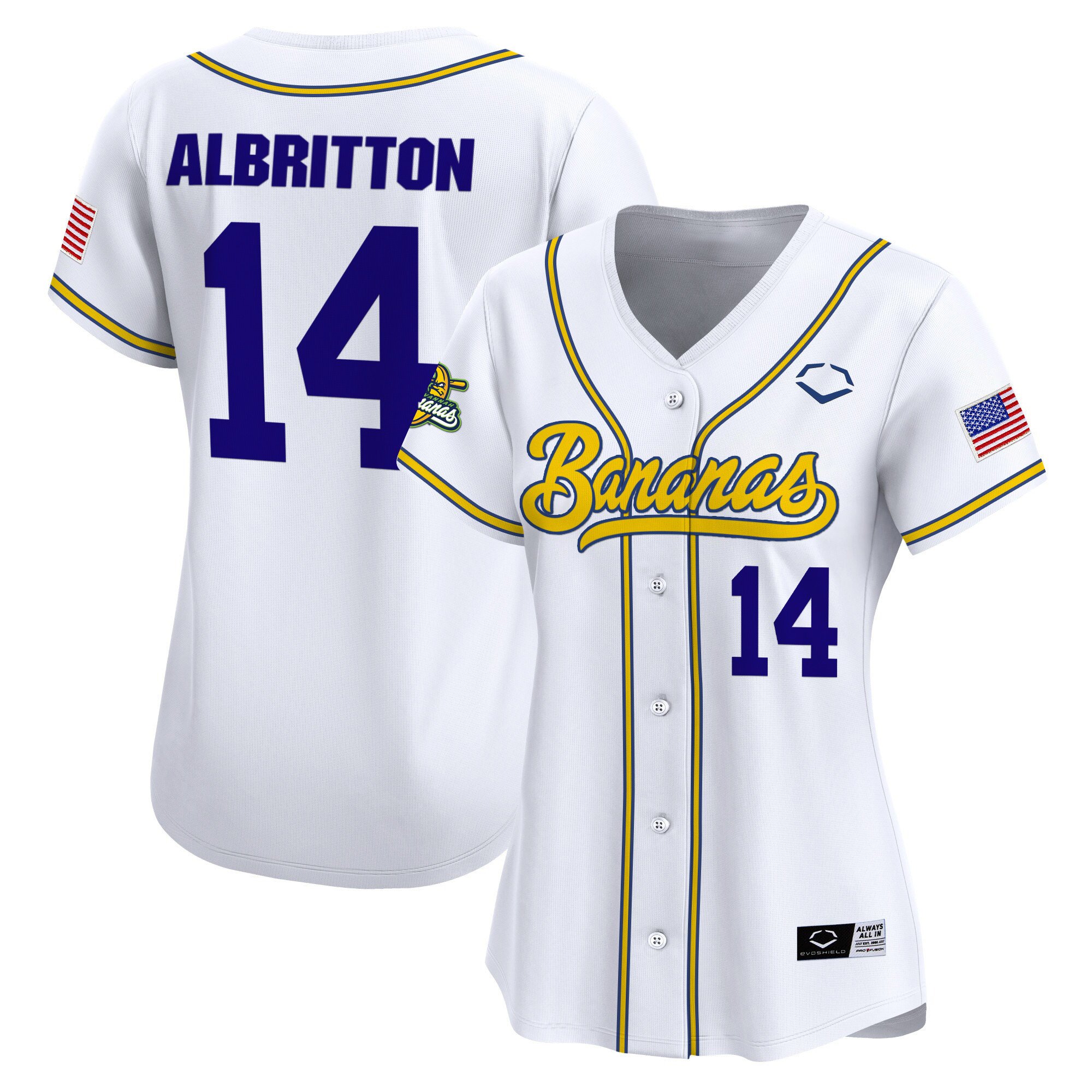 Women's Savannah Bananas Vapor Premier Limited Jersey - All stitched