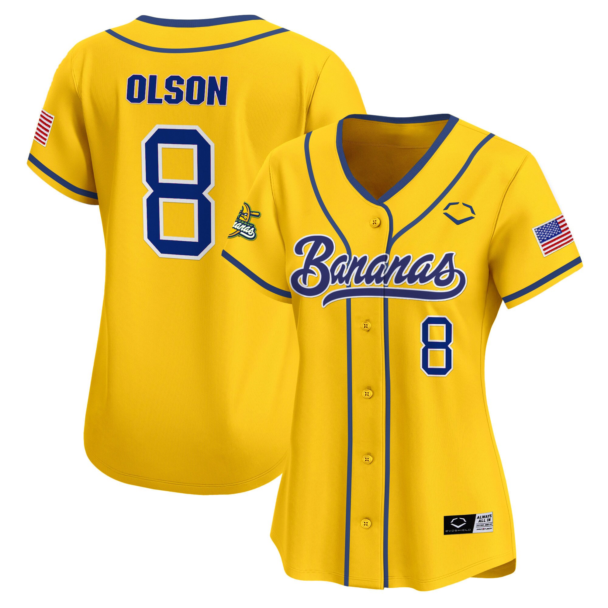 Women's Savannah Bananas Vapor Premier Limited Jersey - All stitched