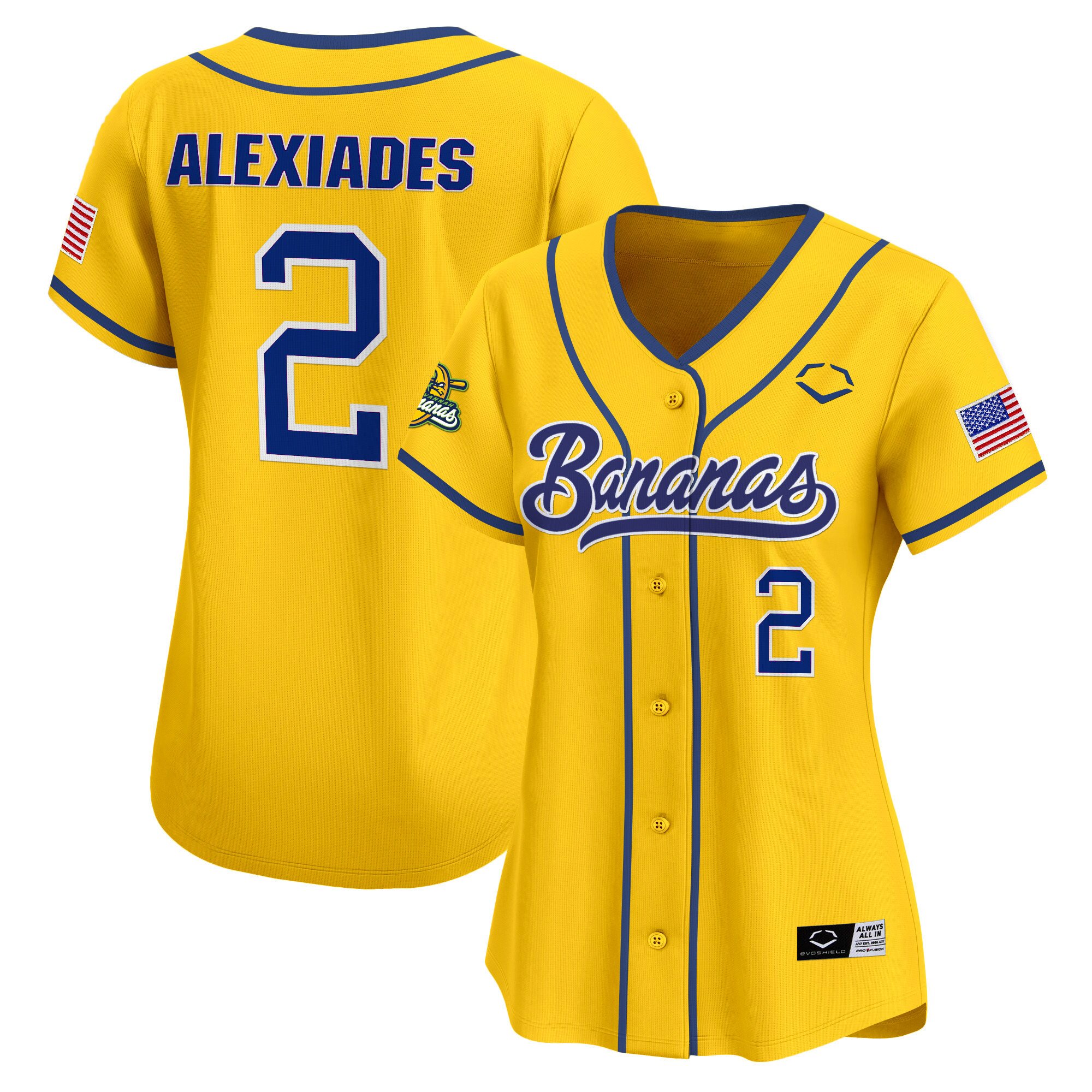 Women's Savannah Bananas Vapor Premier Limited Jersey - All stitched