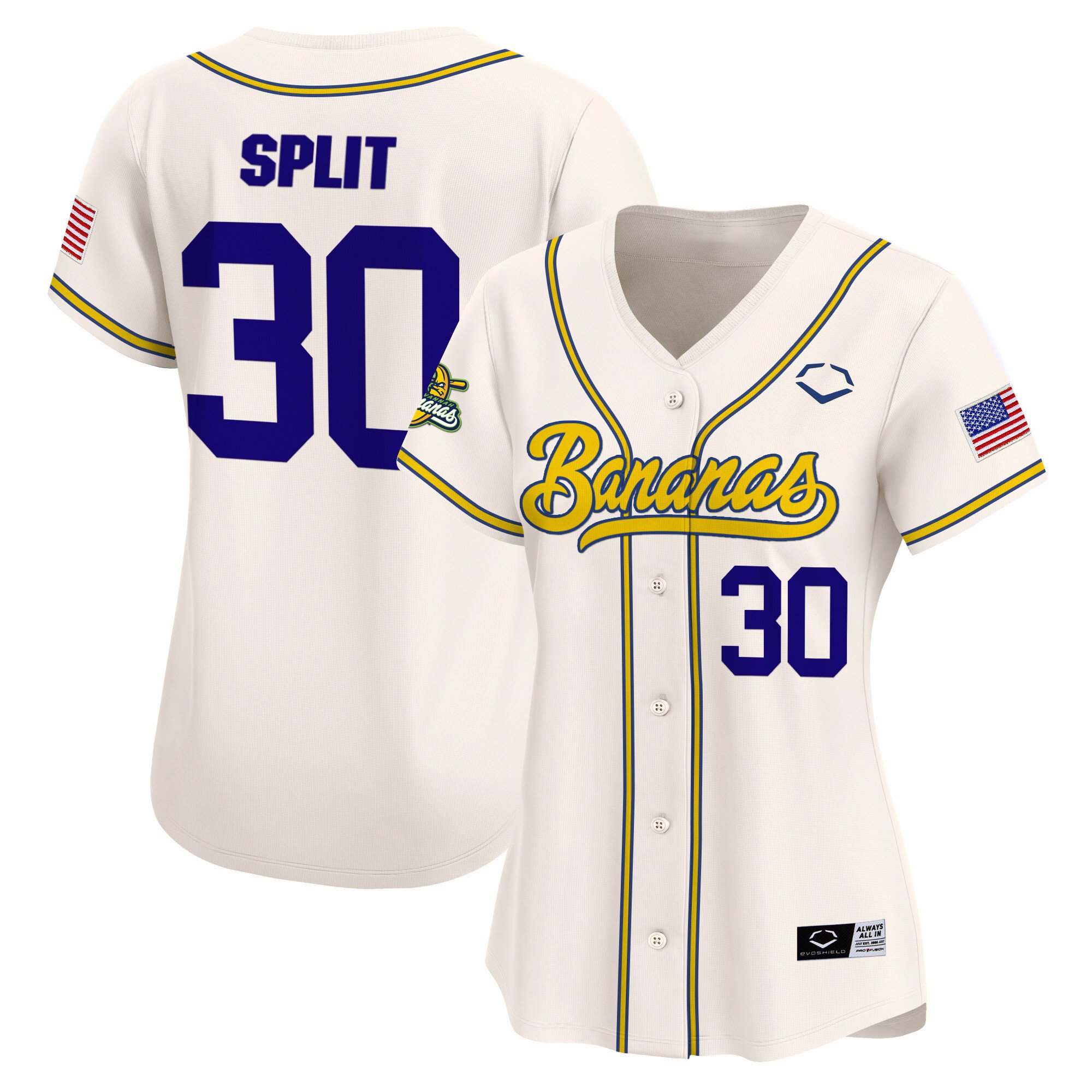 Women's Savannah Bananas Vapor Premier Limited Jersey - All stitched