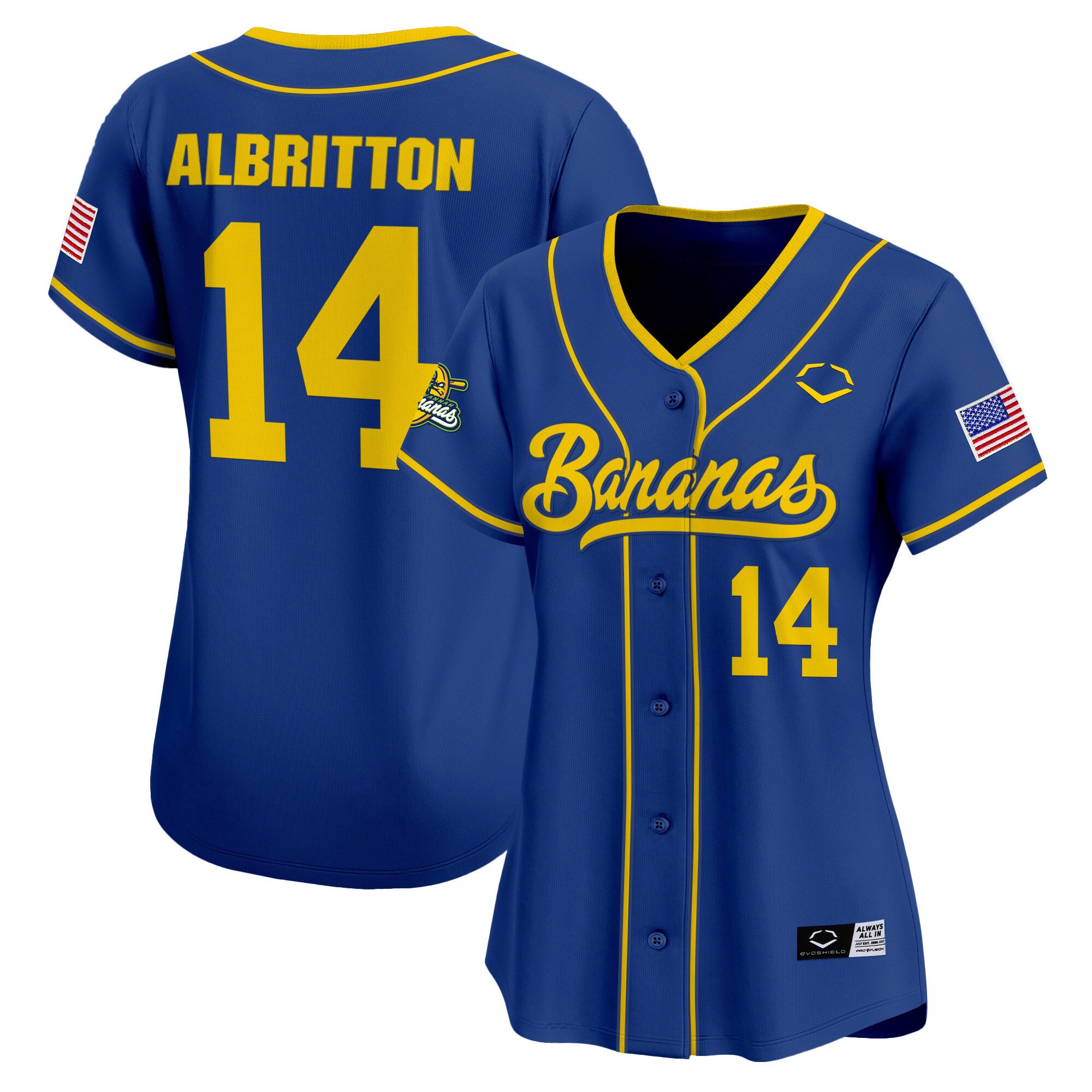 Women's Savannah Bananas Vapor Premier Limited Jersey - All stitched
