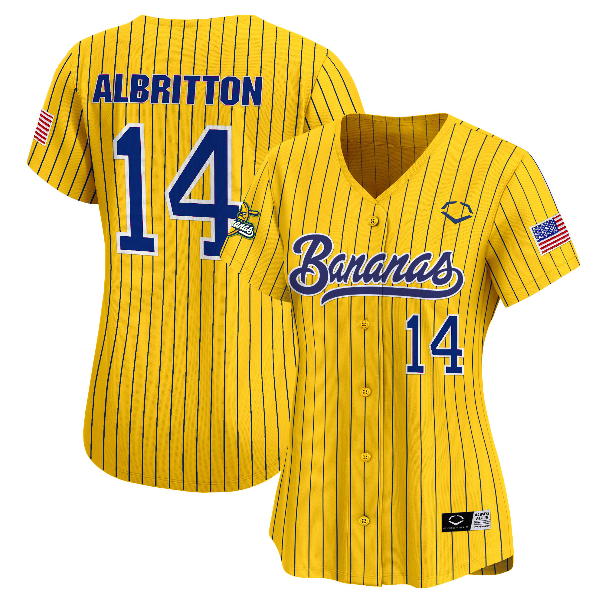 Women's Savannah Bananas Vapor Premier Limited Jersey - All stitched