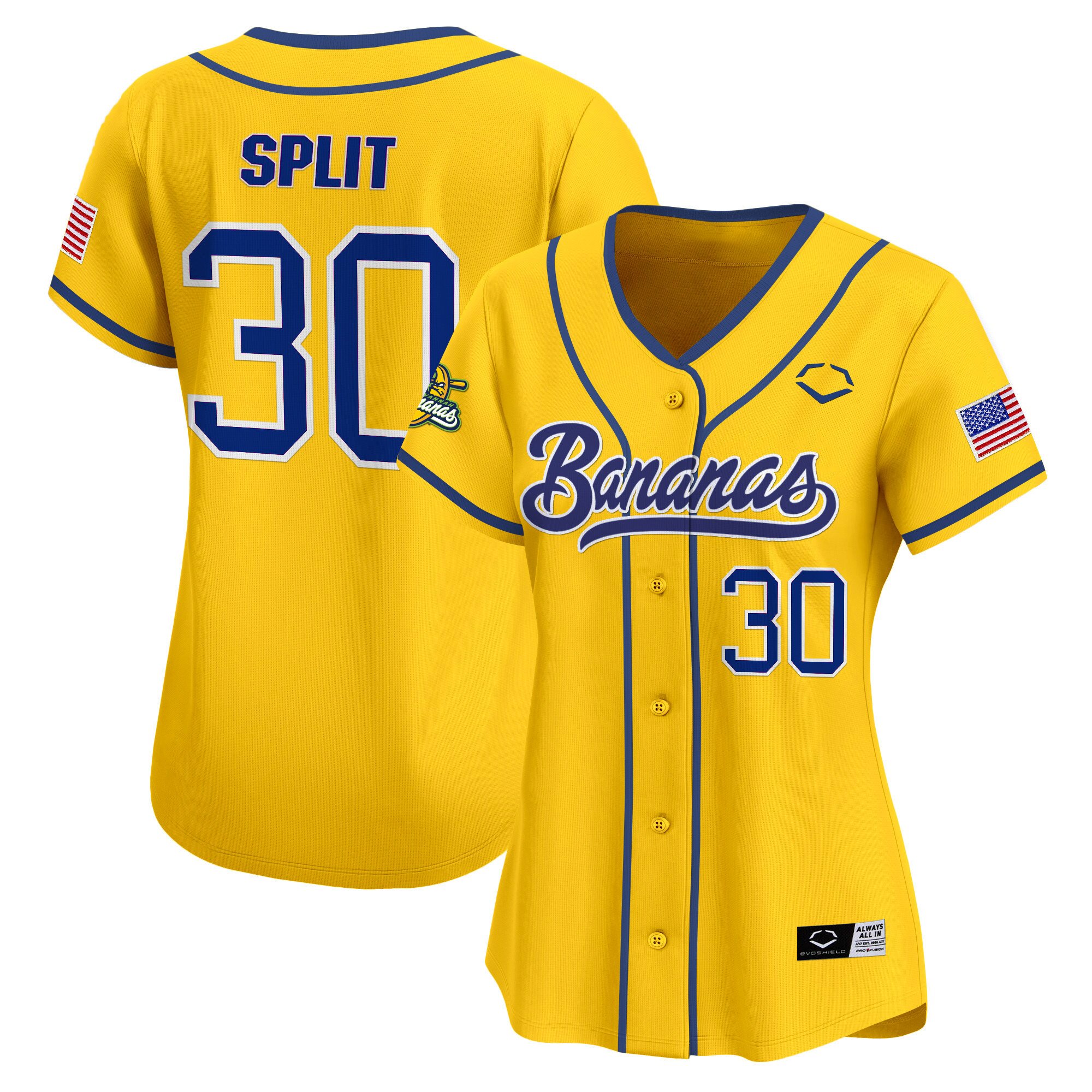 Women's Savannah Bananas Vapor Premier Limited Jersey - All stitched
