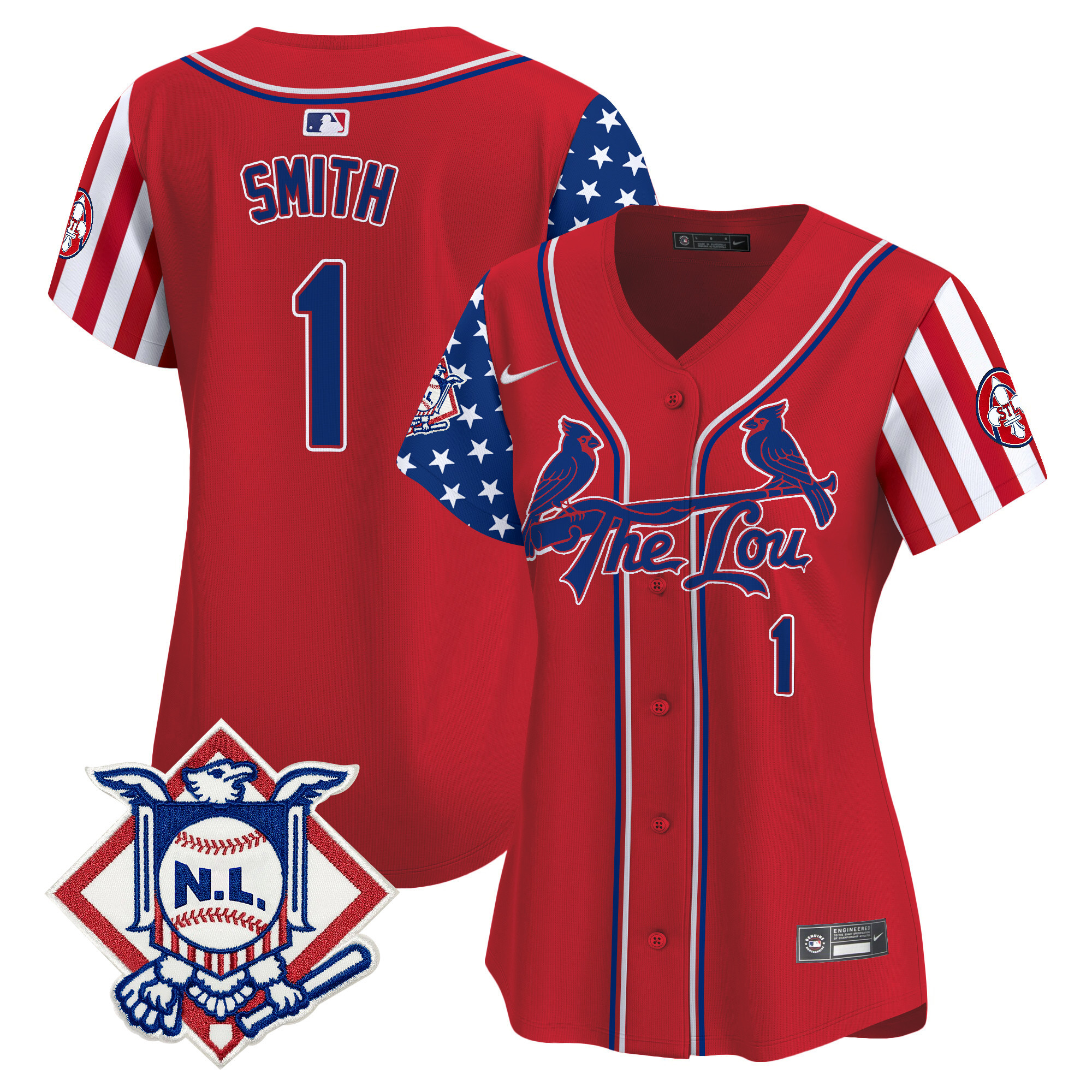 Women's St. Louis Cardinals 2024 Fourth of July Vapor Premier Limited Jersey - All Stitched