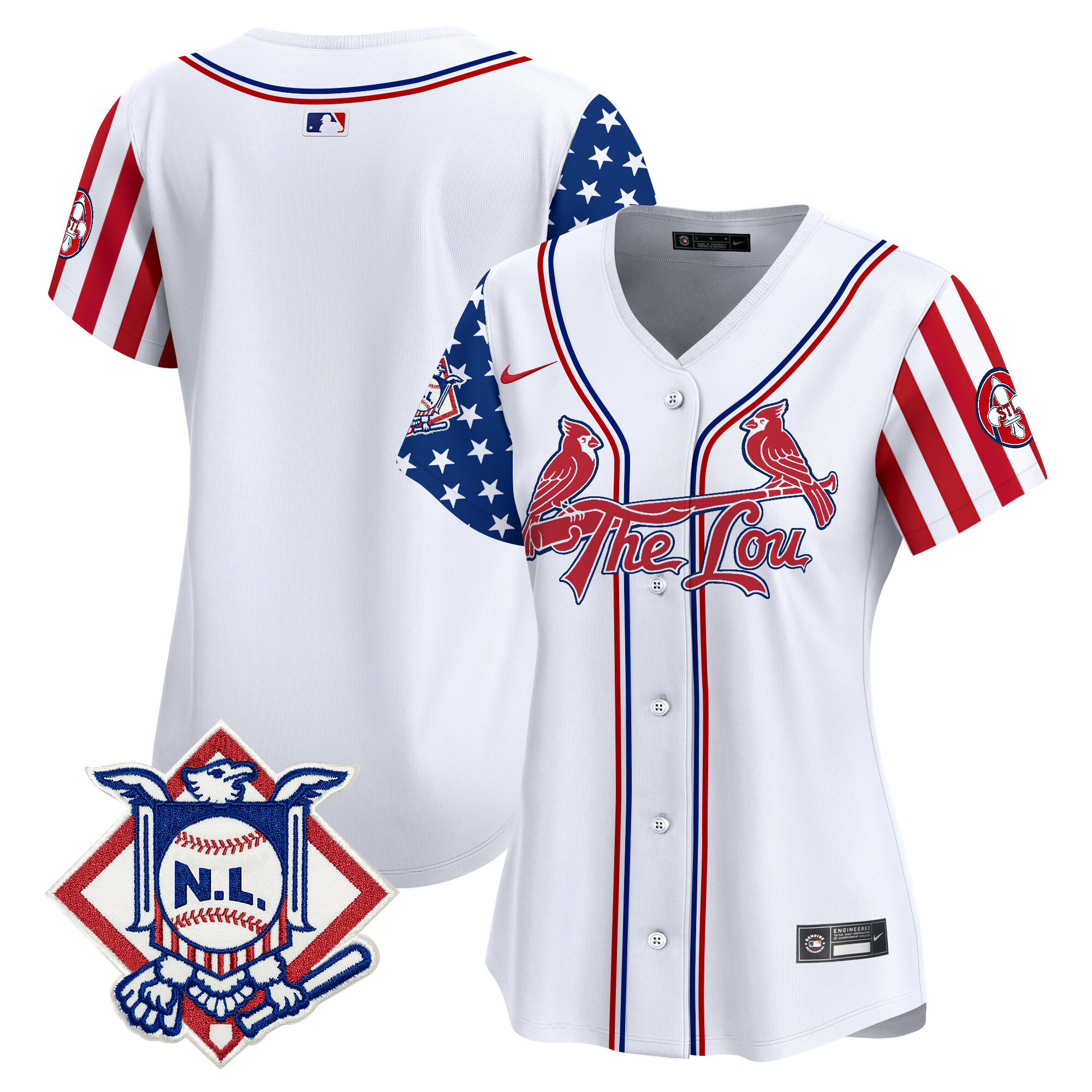 Women's St. Louis Cardinals 2024 Fourth of July Vapor Premier Limited Jersey - All Stitched
