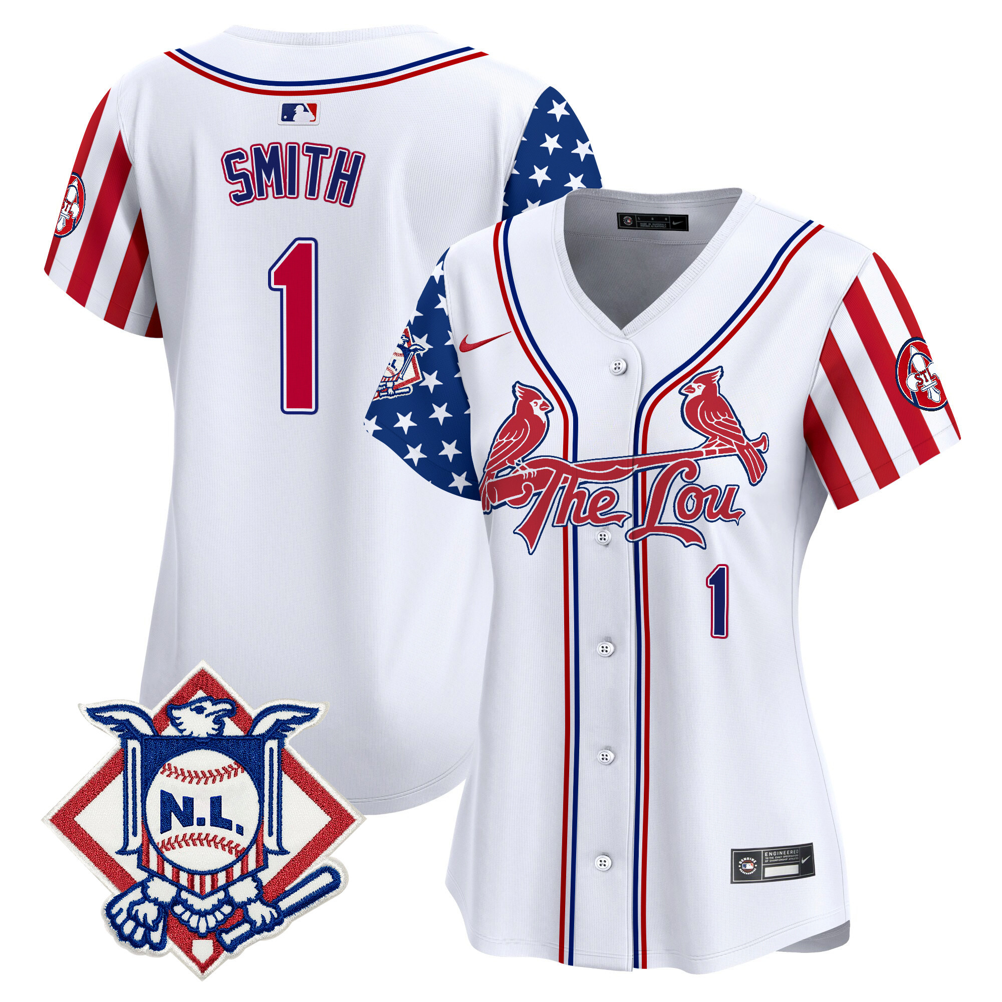 Women's St. Louis Cardinals 2024 Fourth of July Vapor Premier Limited Jersey - All Stitched