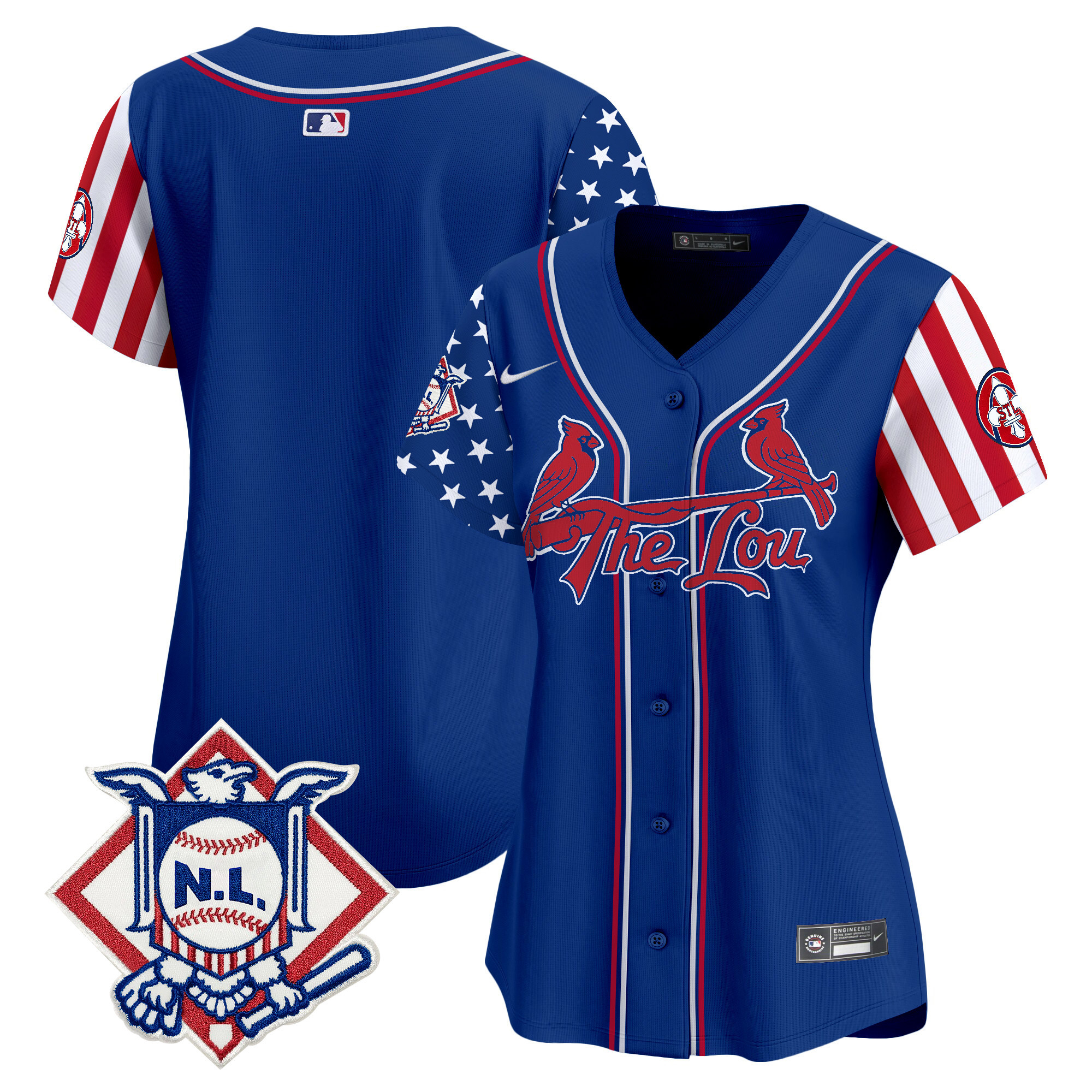Women's St. Louis Cardinals 2024 Fourth of July Vapor Premier Limited Jersey - All Stitched