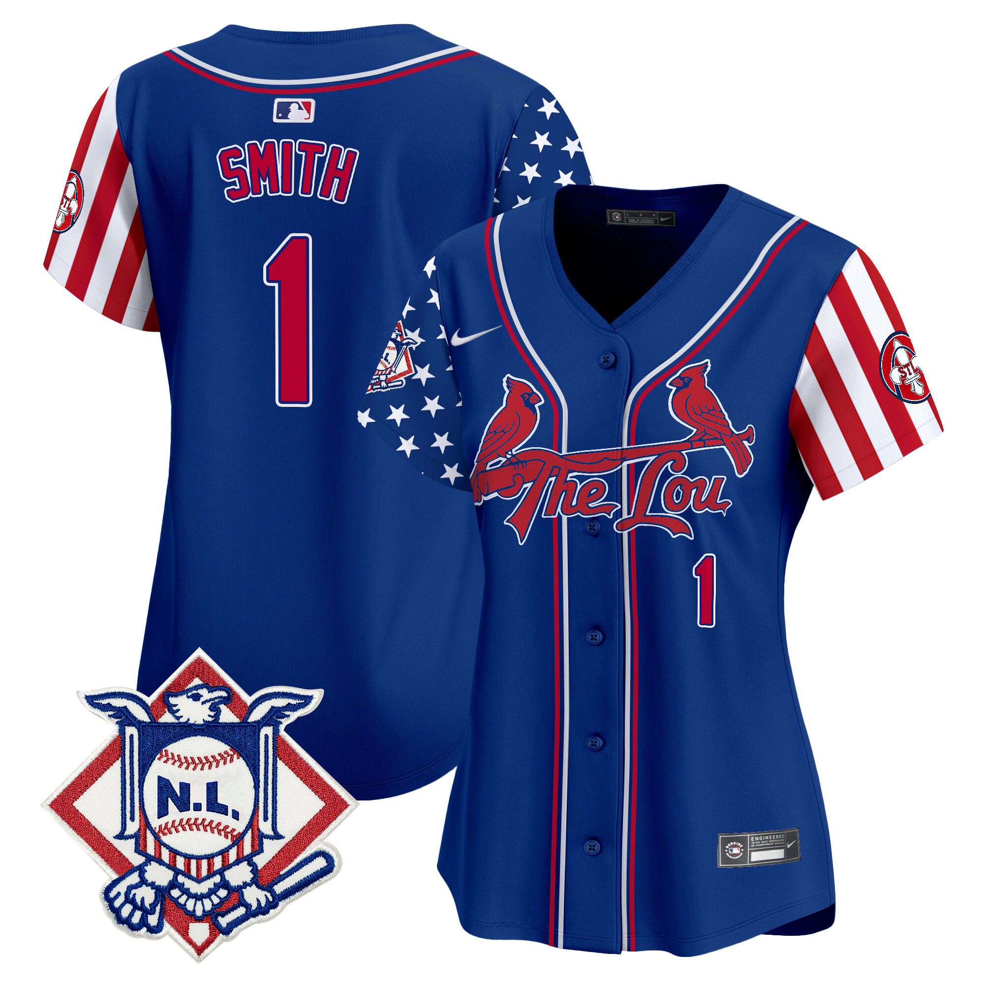 Women's St. Louis Cardinals 2024 Fourth of July Vapor Premier Limited Jersey - All Stitched