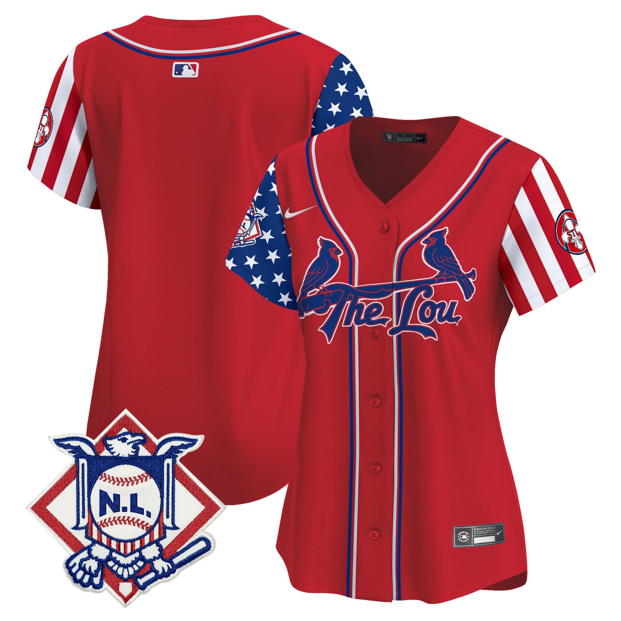 Women's St. Louis Cardinals 2024 Fourth of July Vapor Premier Limited Jersey - All Stitched
