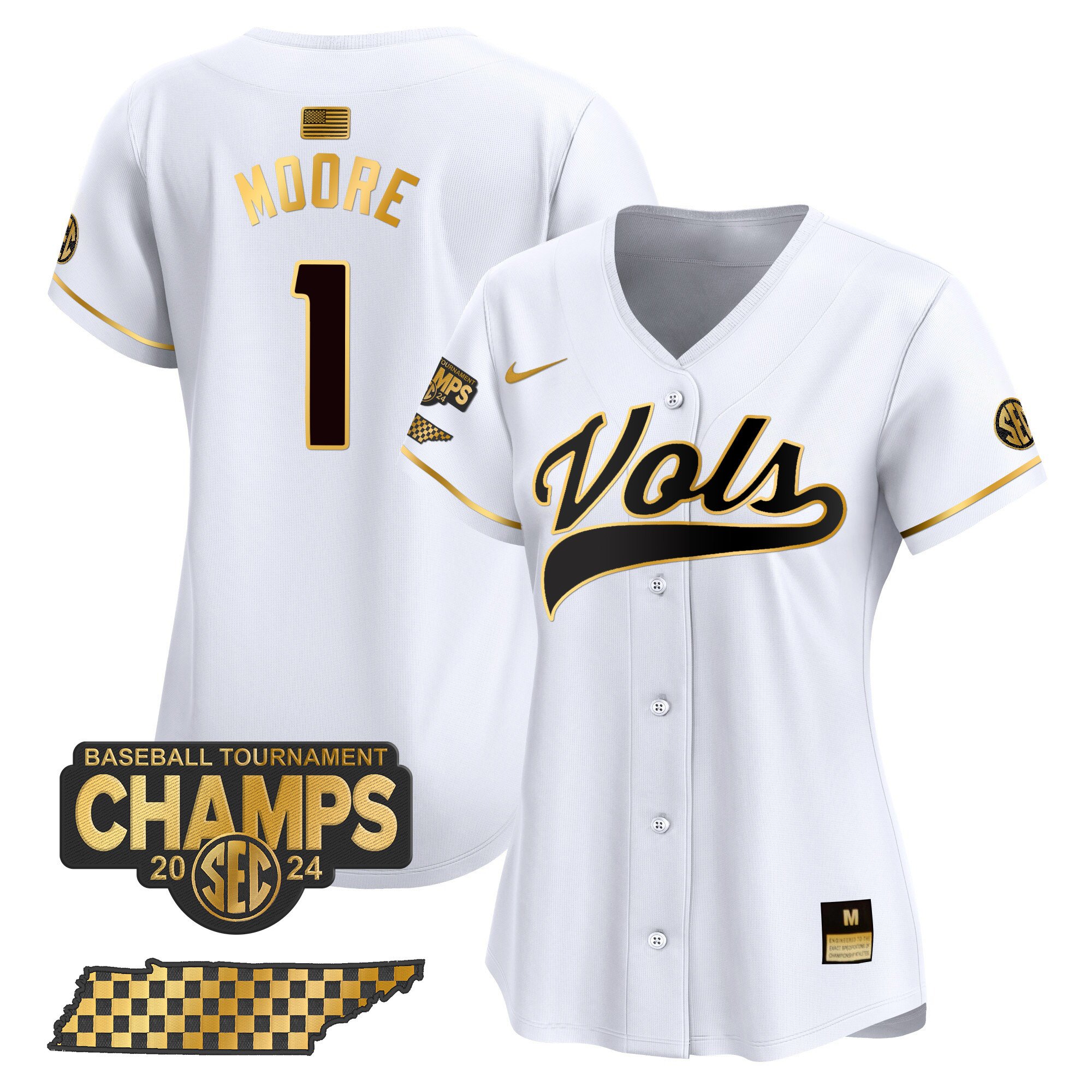 Women's Tennessee Volunteers 2024 Tournament Champions Vapor Premier Limited Jersey - All Stitched