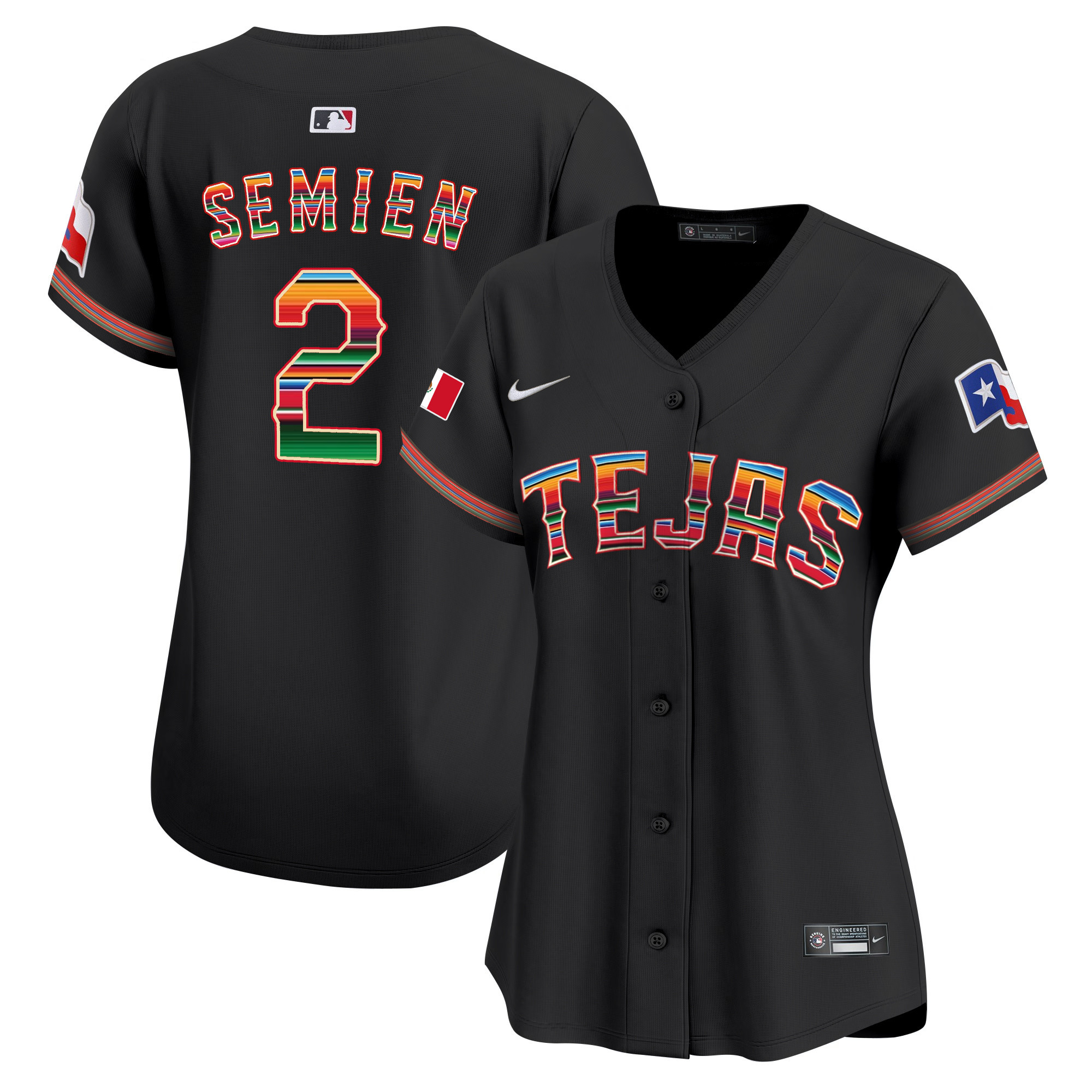 Women's Texas Rangers Mexico Vapor Premier Limited Jersey - All Stitched