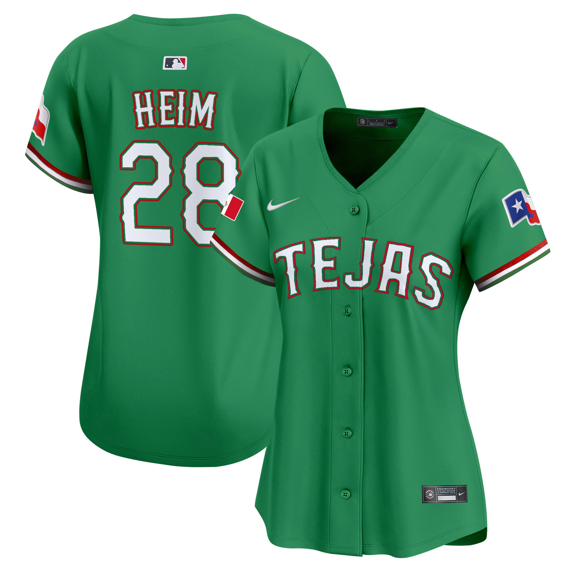 Women's Texas Rangers Mexico Vapor Premier Limited Jersey - All Stitched