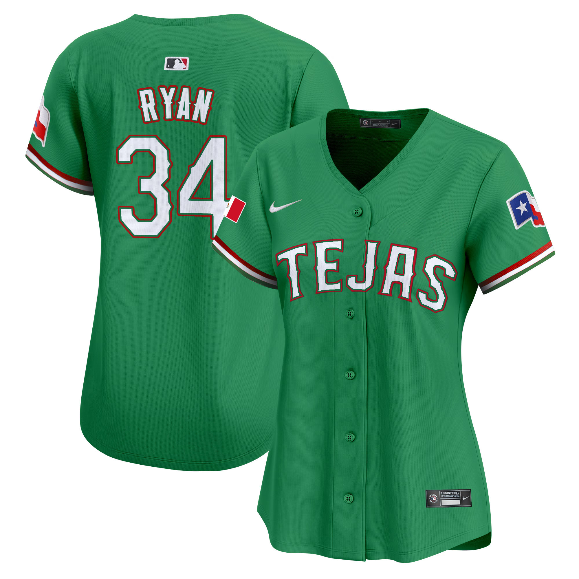 Women's Texas Rangers Mexico Vapor Premier Limited Jersey - All Stitched