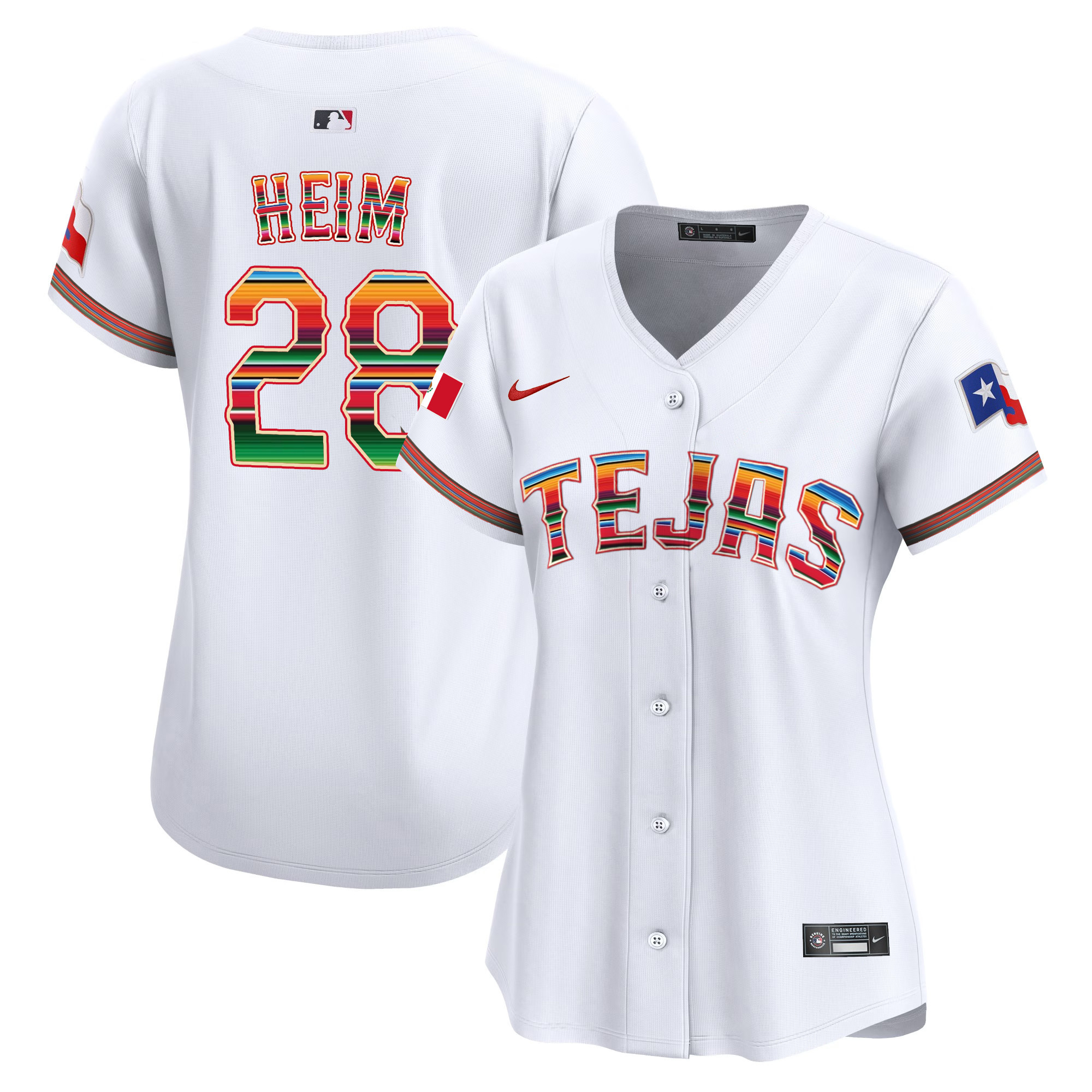 Women's Texas Rangers Mexico Vapor Premier Limited Jersey - All Stitched