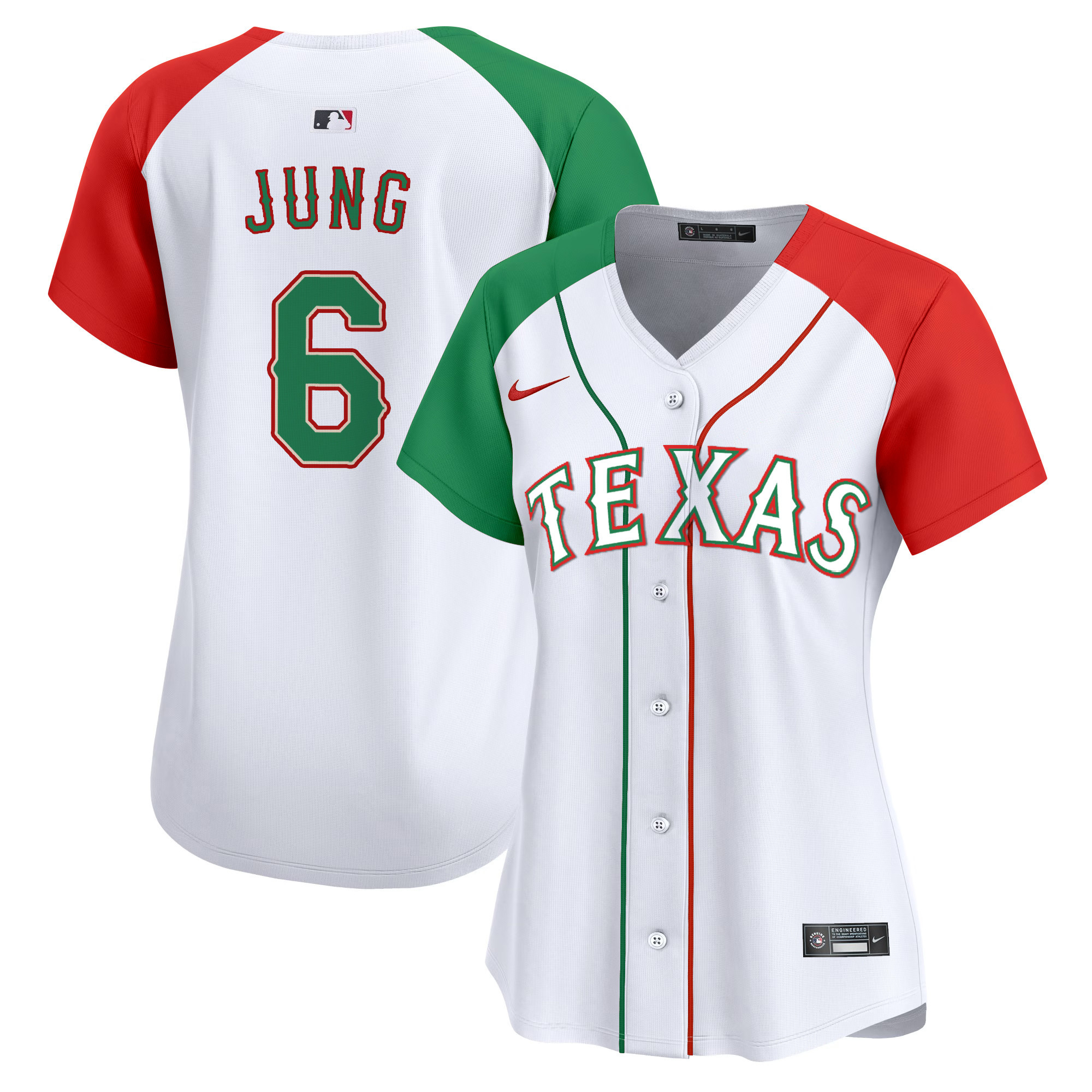 Women's Texas Rangers Mexico Vapor Premier Limited Jersey - All Stitched