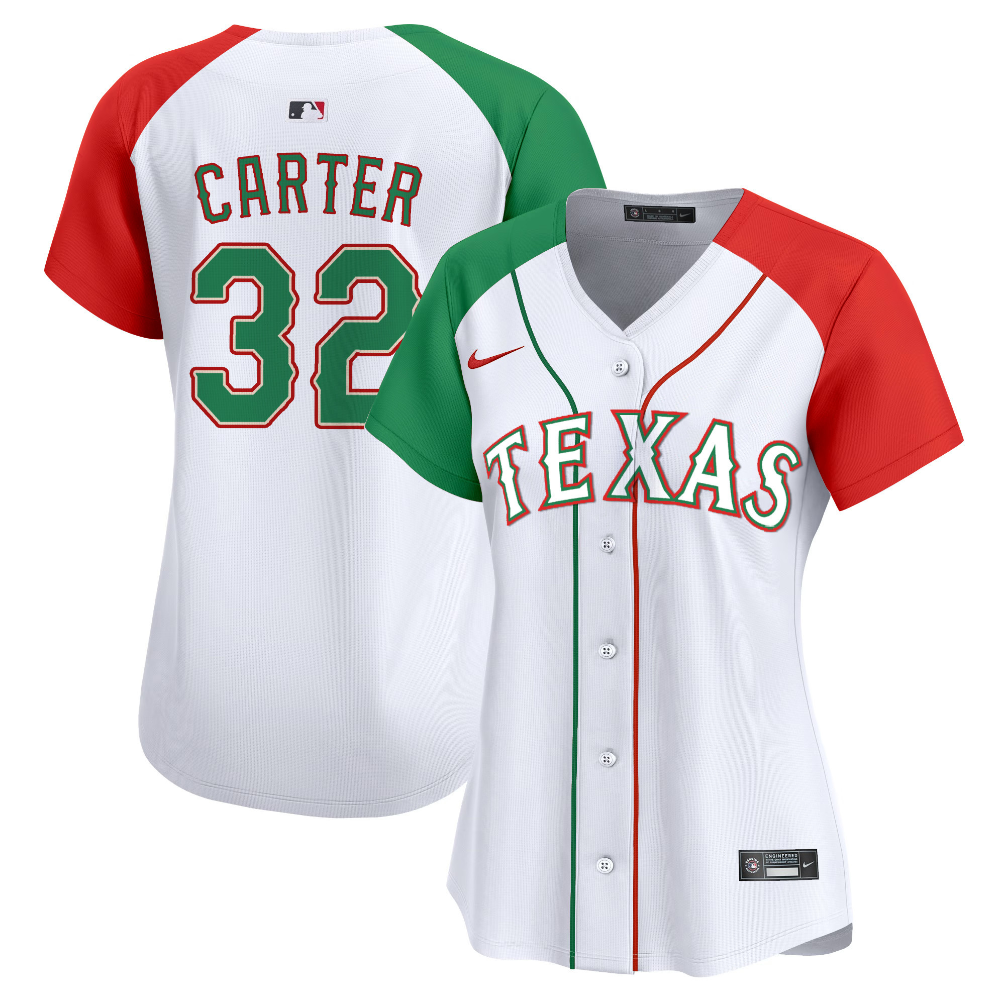 Women's Texas Rangers Mexico Vapor Premier Limited Jersey - All Stitched