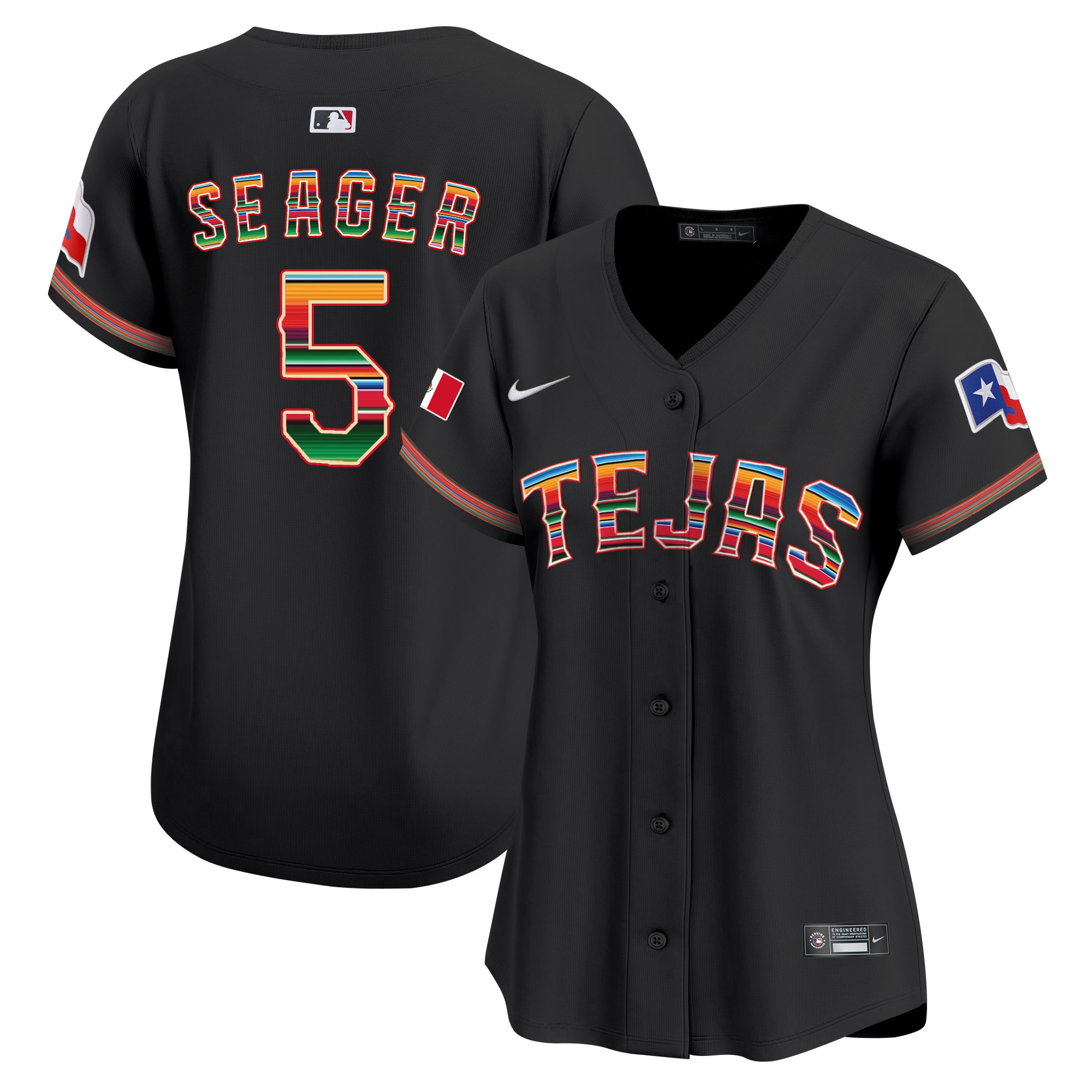 Women's Texas Rangers Mexico Vapor Premier Limited Jersey - All Stitched