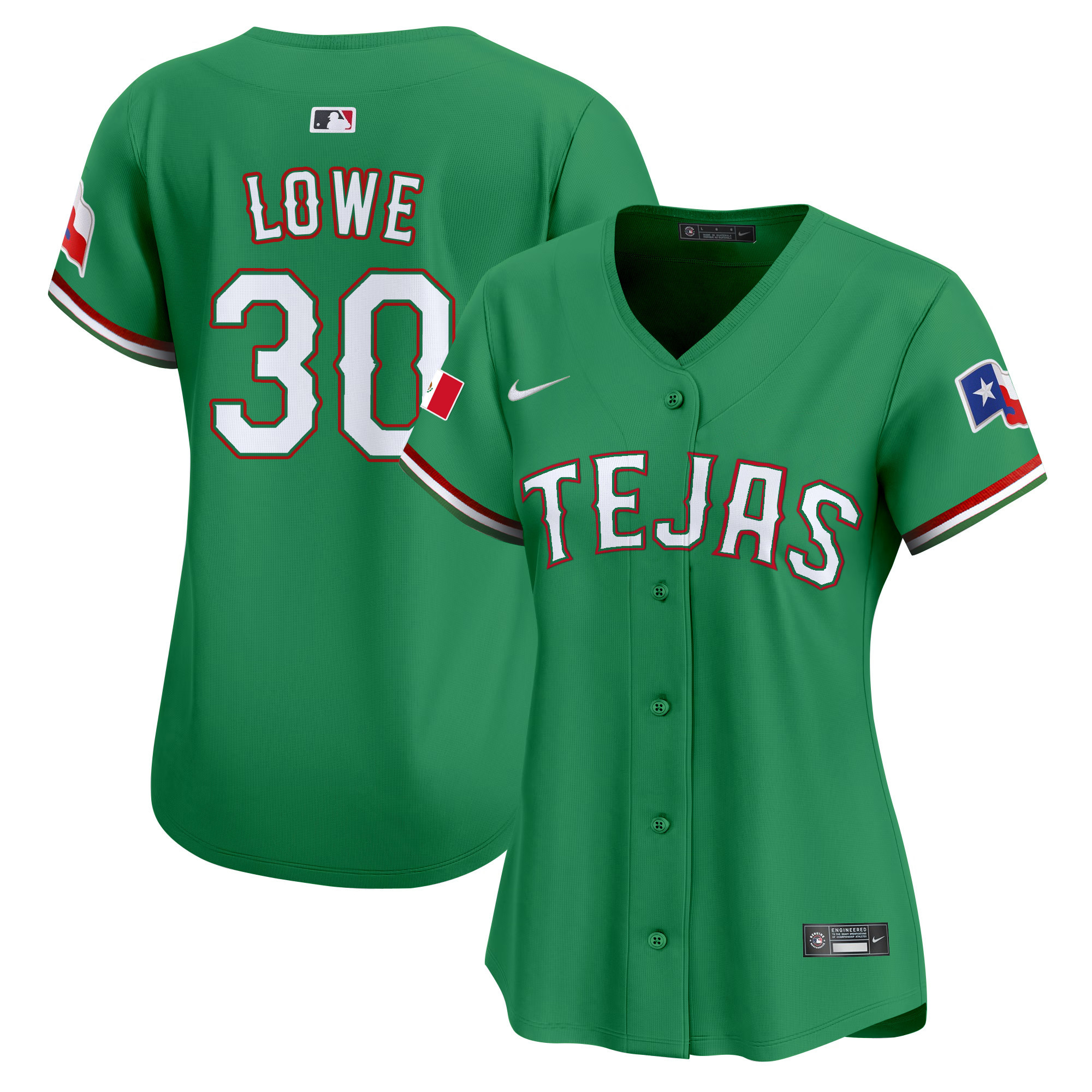 Women's Texas Rangers Mexico Vapor Premier Limited Jersey - All Stitched