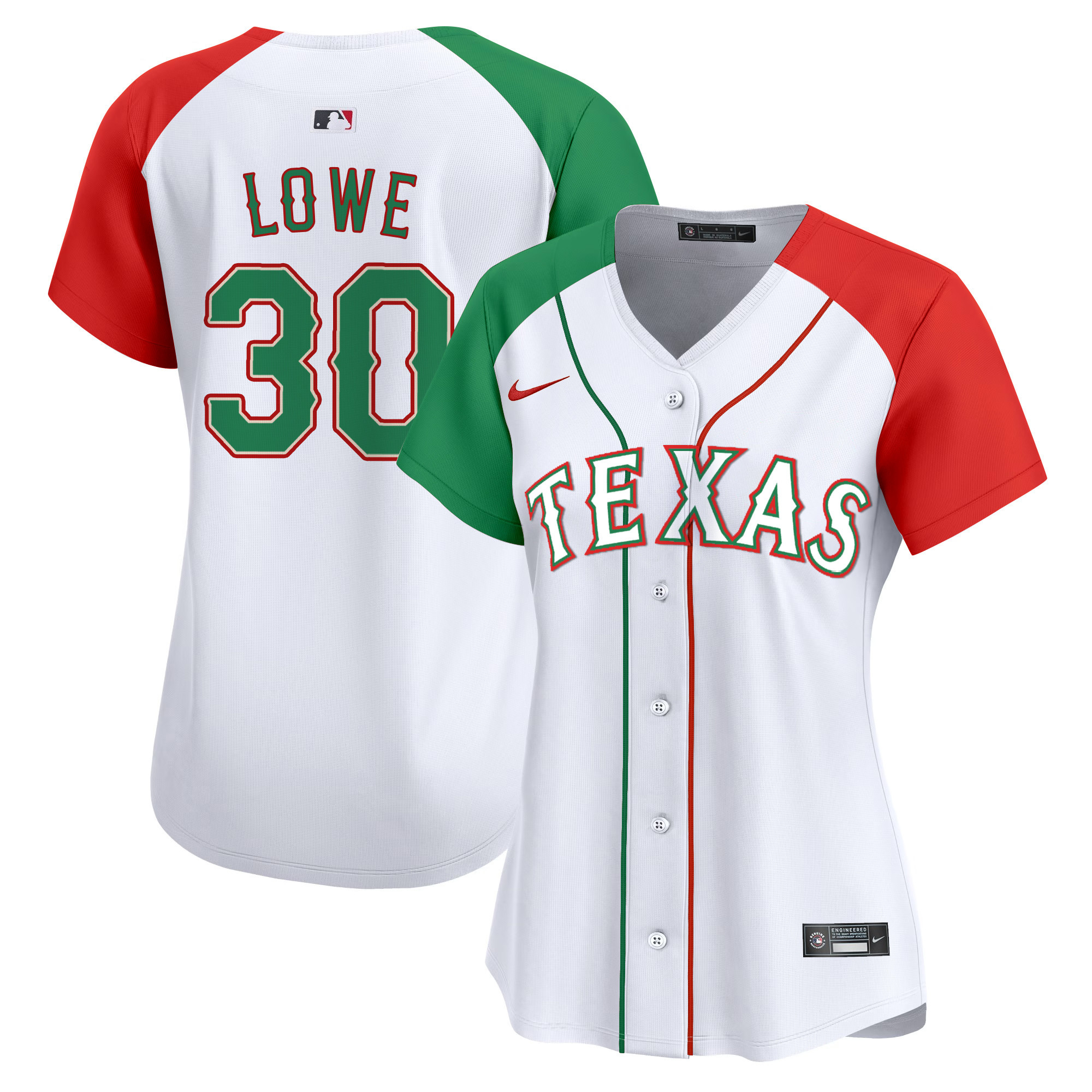 Women's Texas Rangers Mexico Vapor Premier Limited Jersey - All Stitched