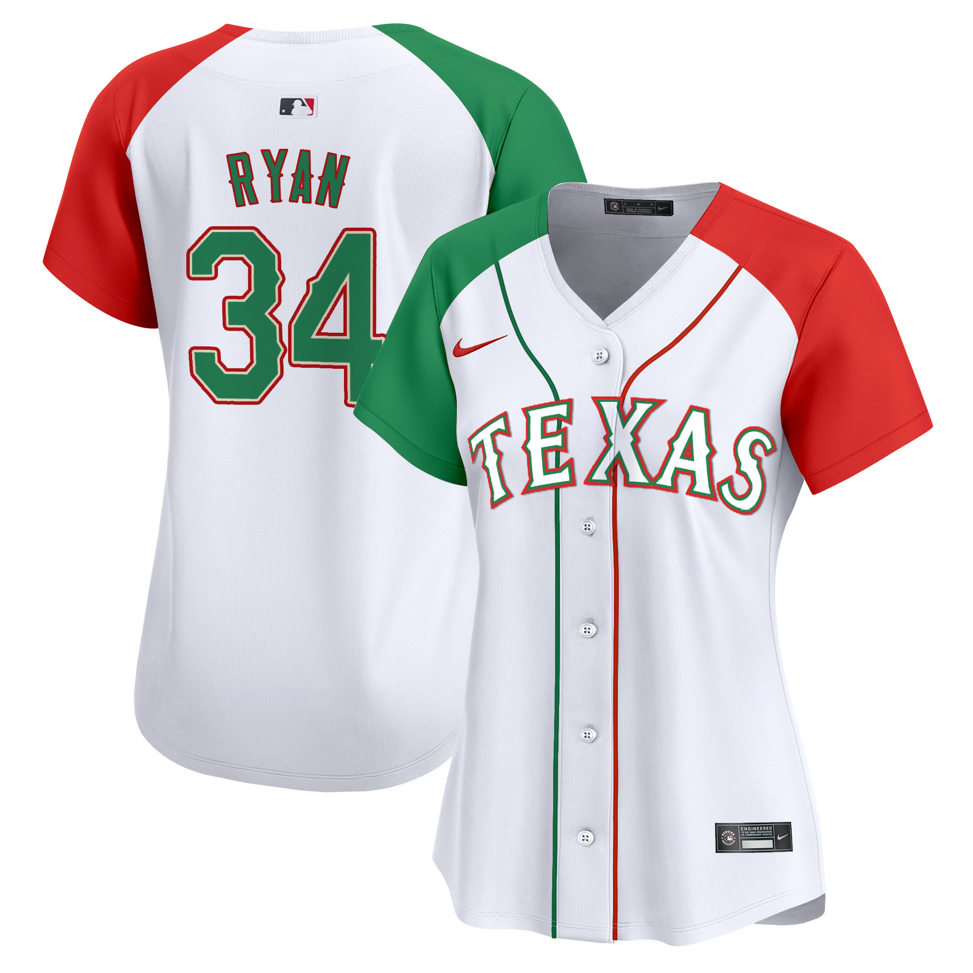 Women's Texas Rangers Mexico Vapor Premier Limited Jersey - All Stitched