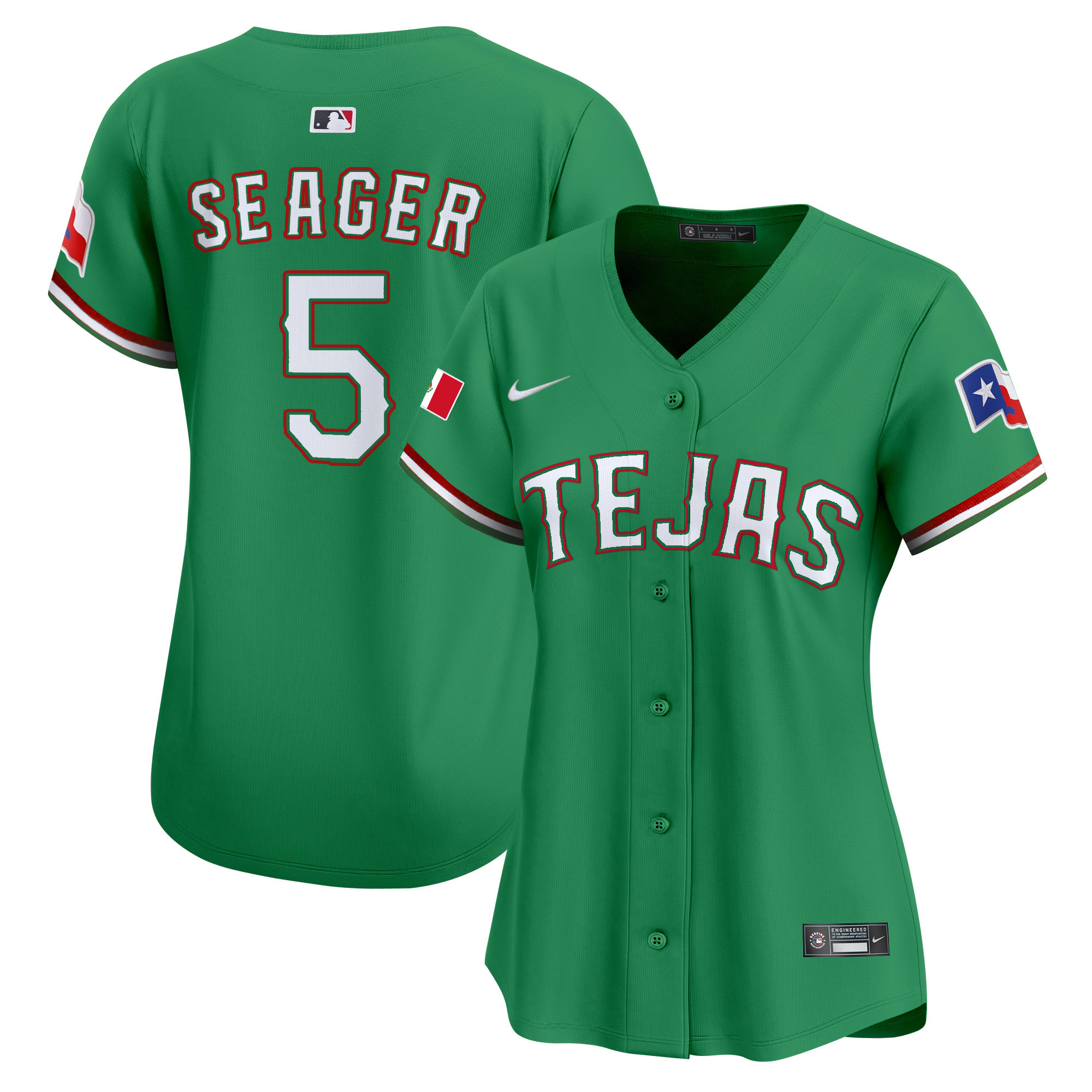Women's Texas Rangers Mexico Vapor Premier Limited Jersey - All Stitched