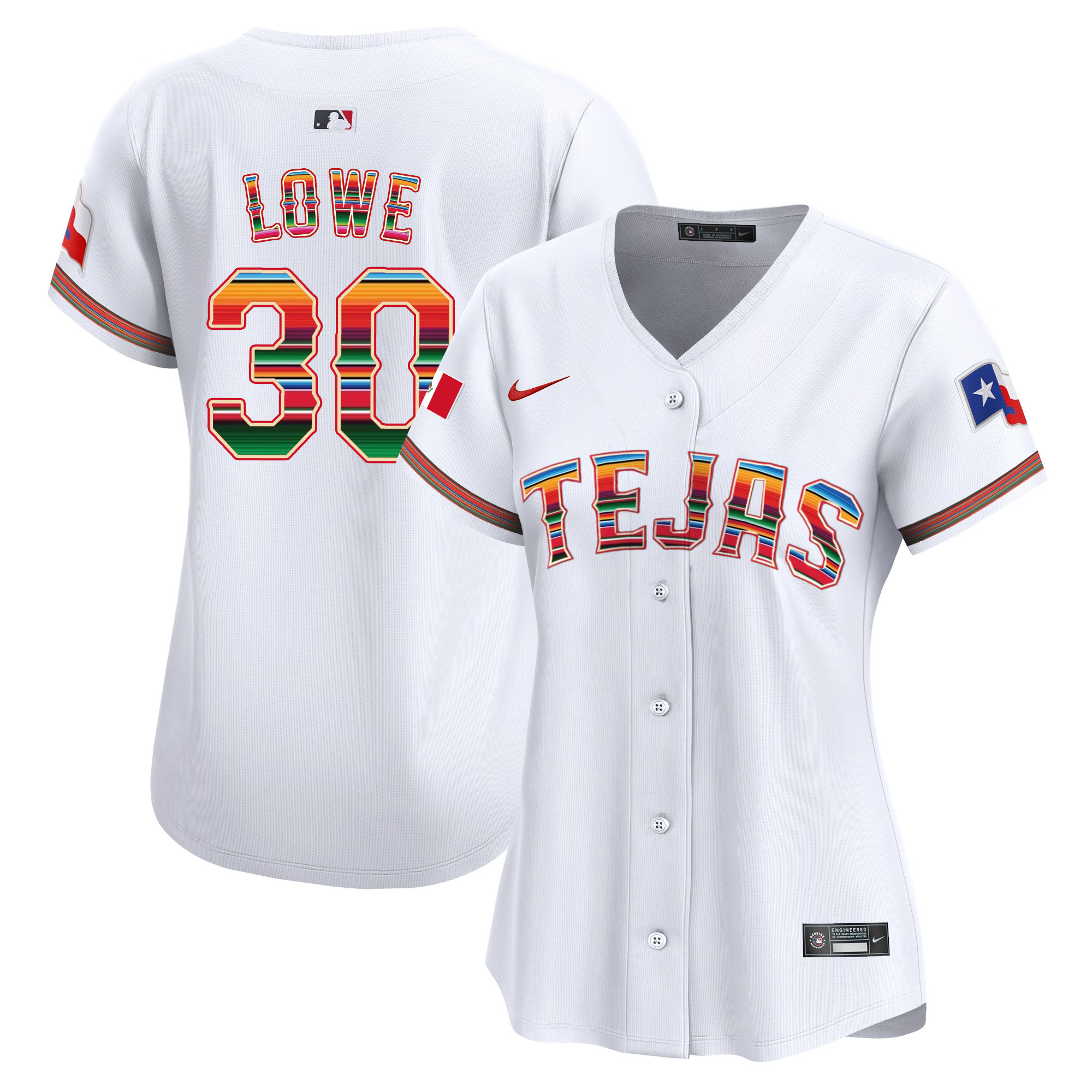 Women's Texas Rangers Mexico Vapor Premier Limited Jersey - All Stitched