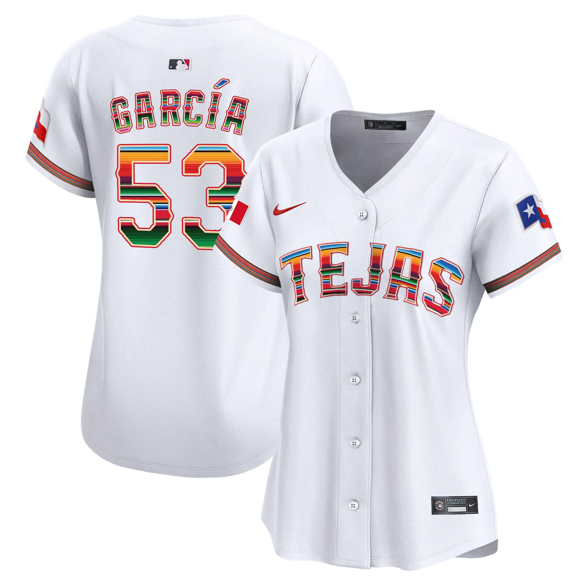 Women's Texas Rangers Mexico Vapor Premier Limited Jersey - All Stitched