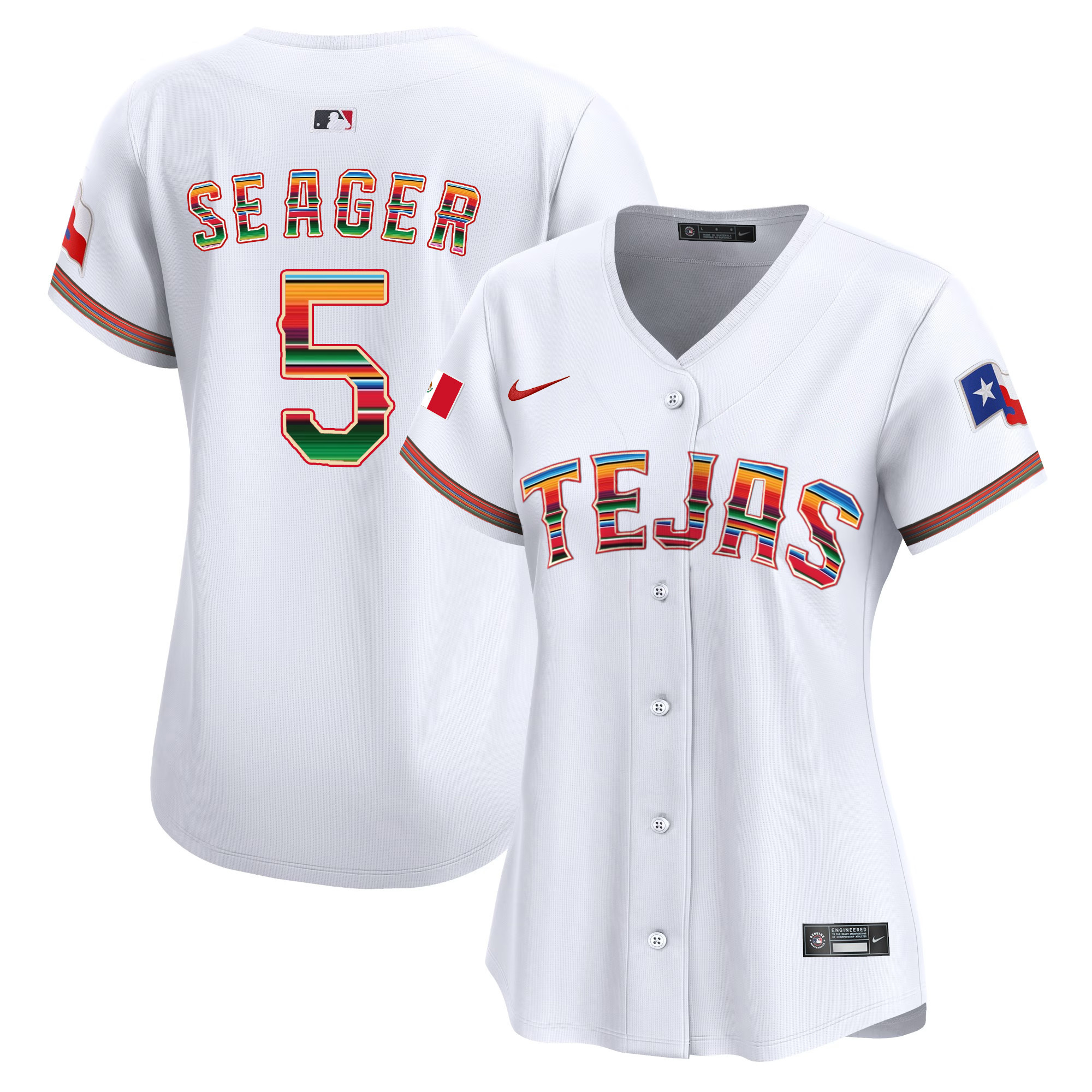 Women's Texas Rangers Mexico Vapor Premier Limited Jersey - All Stitched
