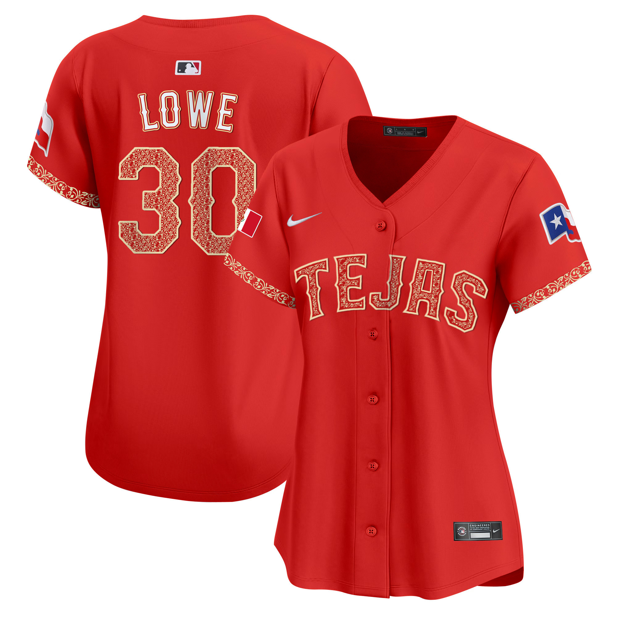 Women's Texas Rangers Mexico Vapor Premier Limited Jersey - All Stitched