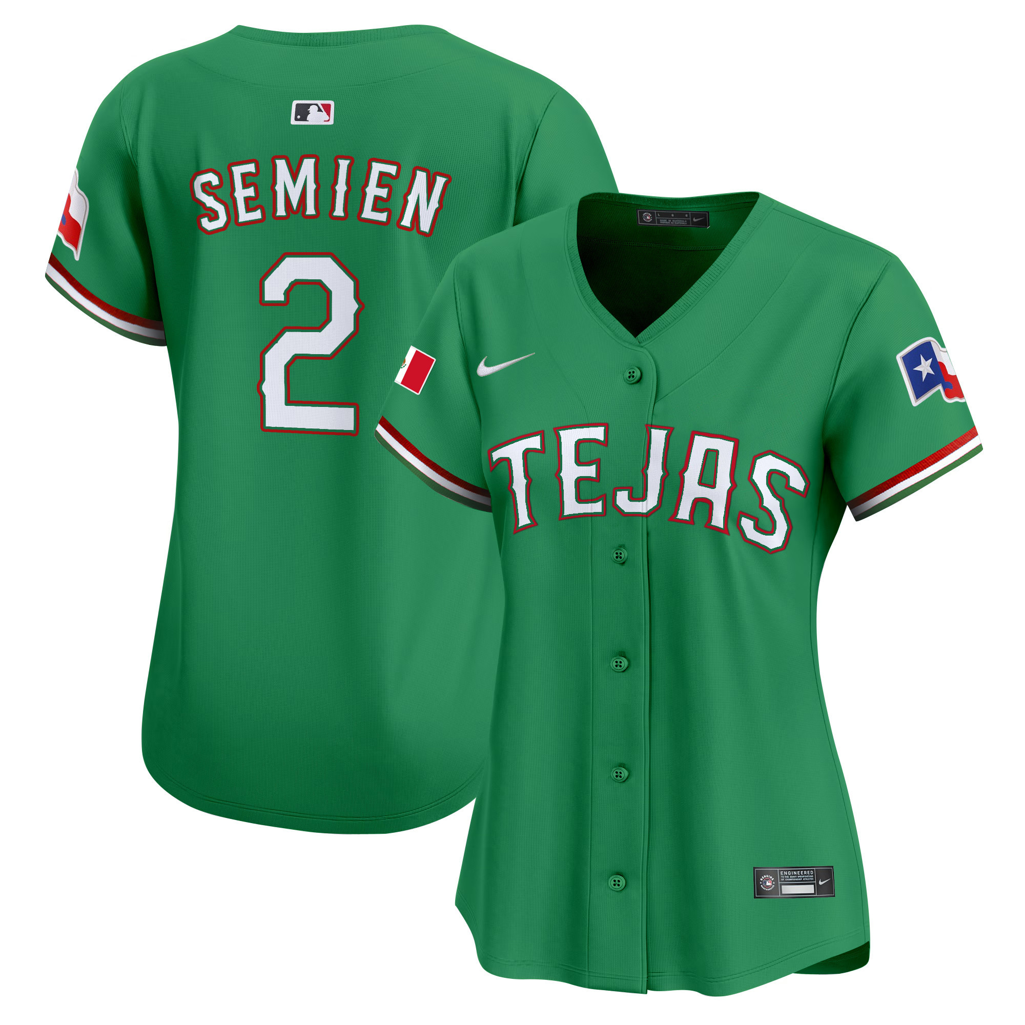 Women's Texas Rangers Mexico Vapor Premier Limited Jersey - All Stitched
