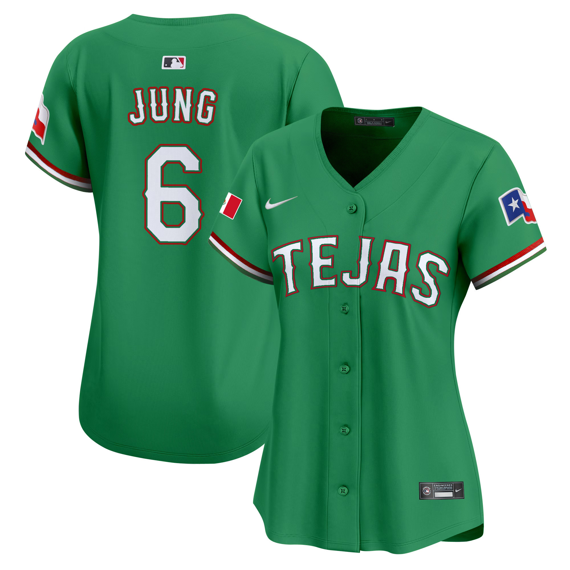 Women's Texas Rangers Mexico Vapor Premier Limited Jersey - All Stitched