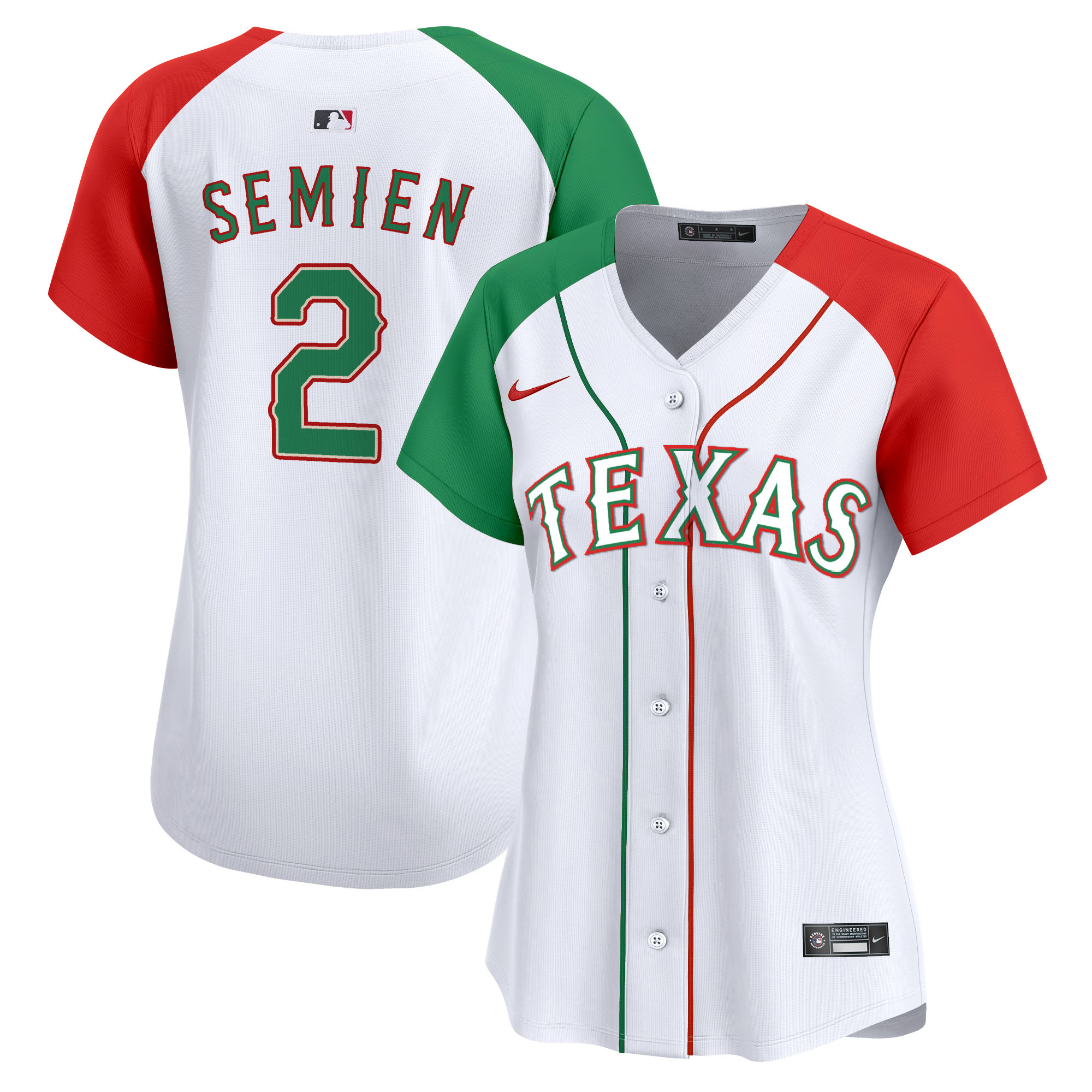 Women's Texas Rangers Mexico Vapor Premier Limited Jersey - All Stitched