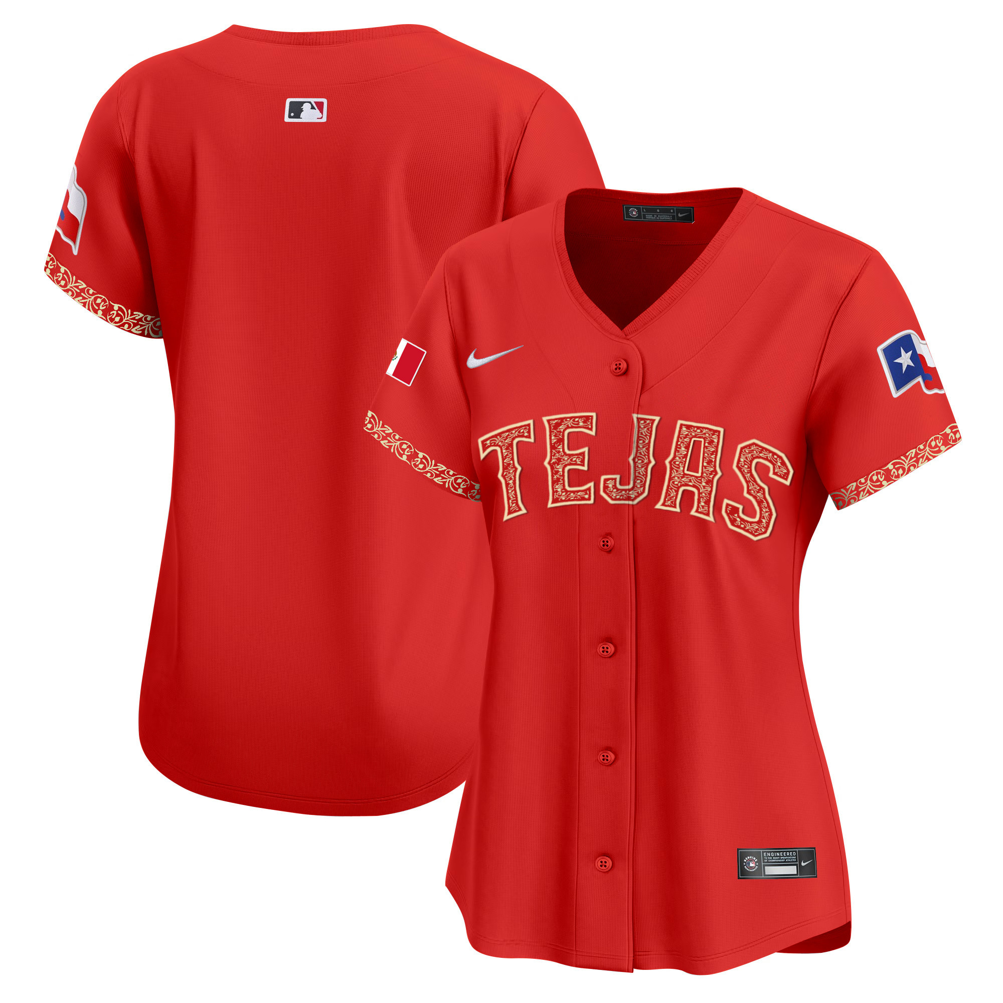 Women's Texas Rangers Mexico Vapor Premier Limited Jersey - All Stitched