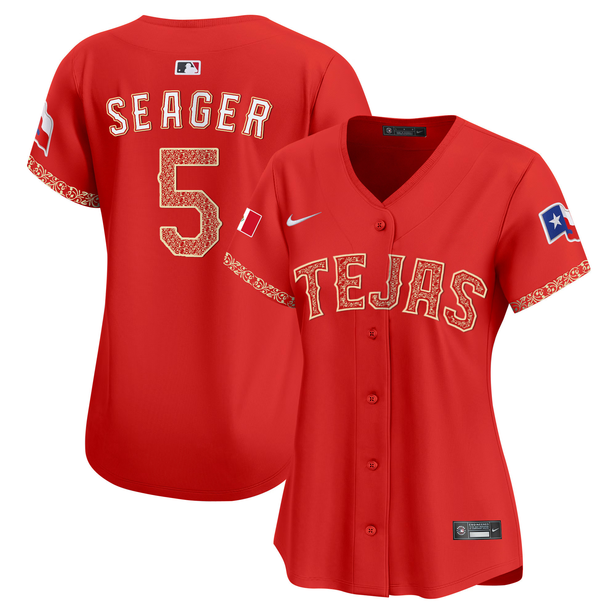 Women's Texas Rangers Mexico Vapor Premier Limited Jersey - All Stitched