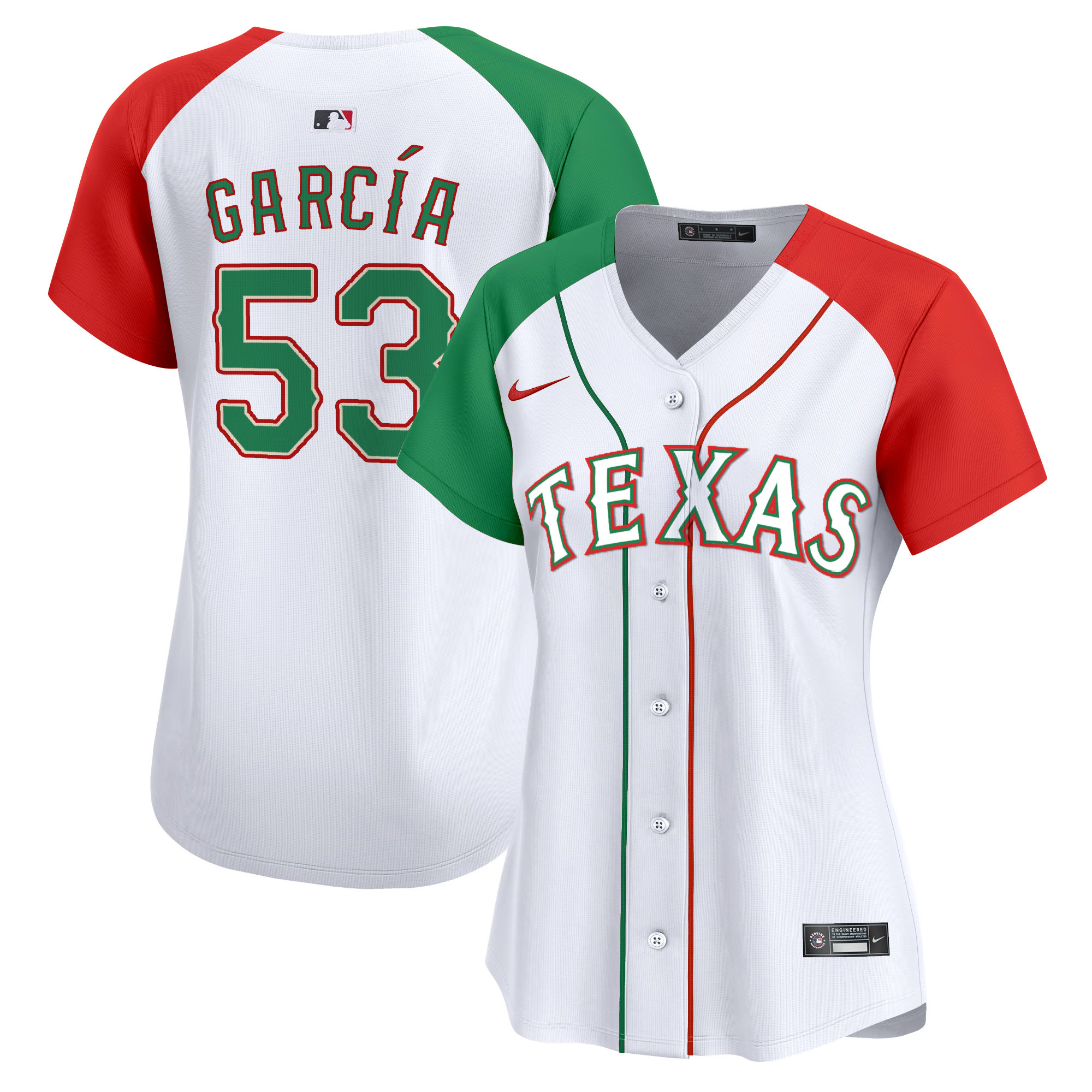 Women's Texas Rangers Mexico Vapor Premier Limited Jersey - All Stitched