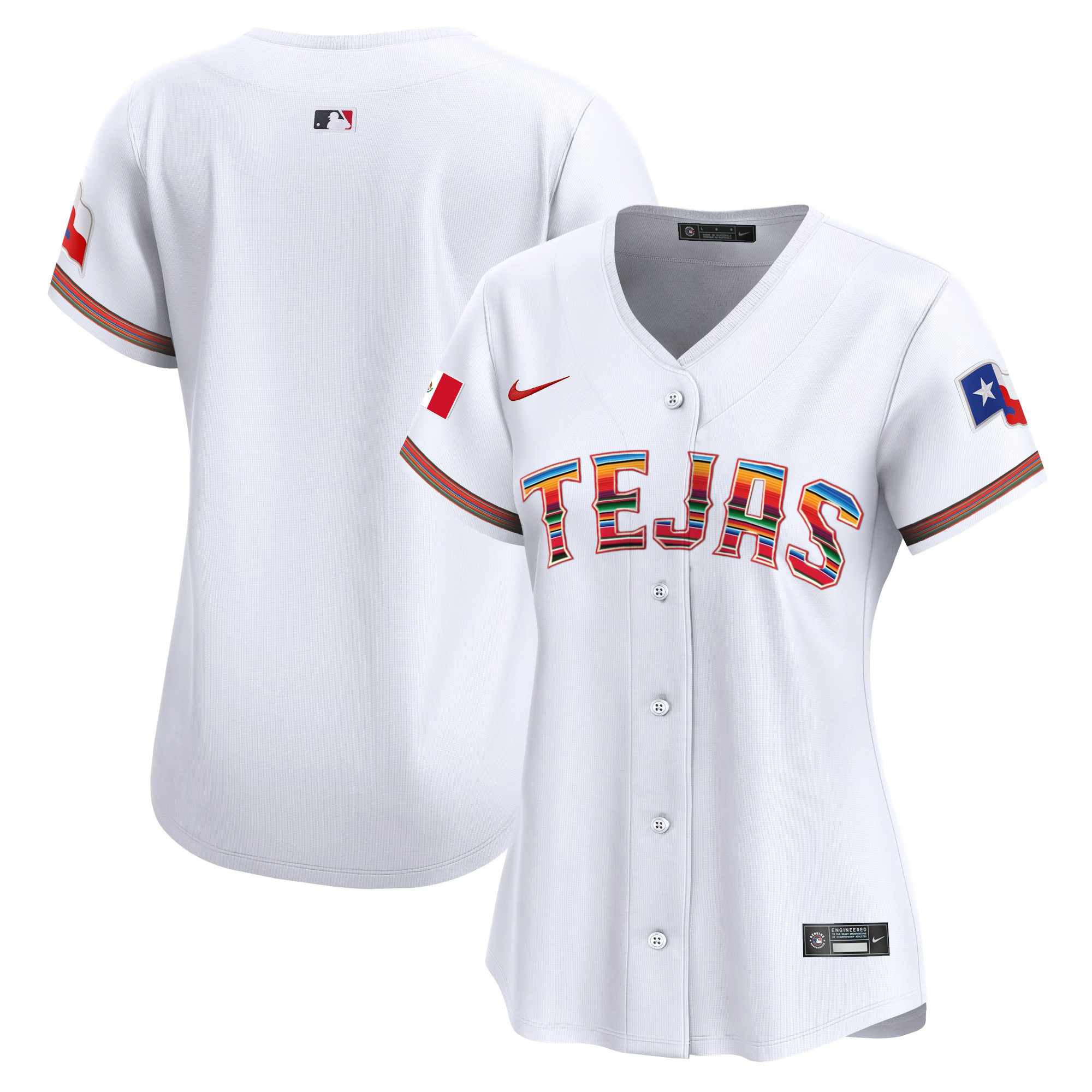Women's Texas Rangers Mexico Vapor Premier Limited Jersey - All Stitched